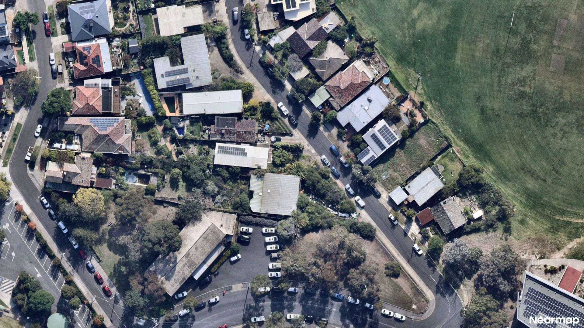 Vertical aerial view