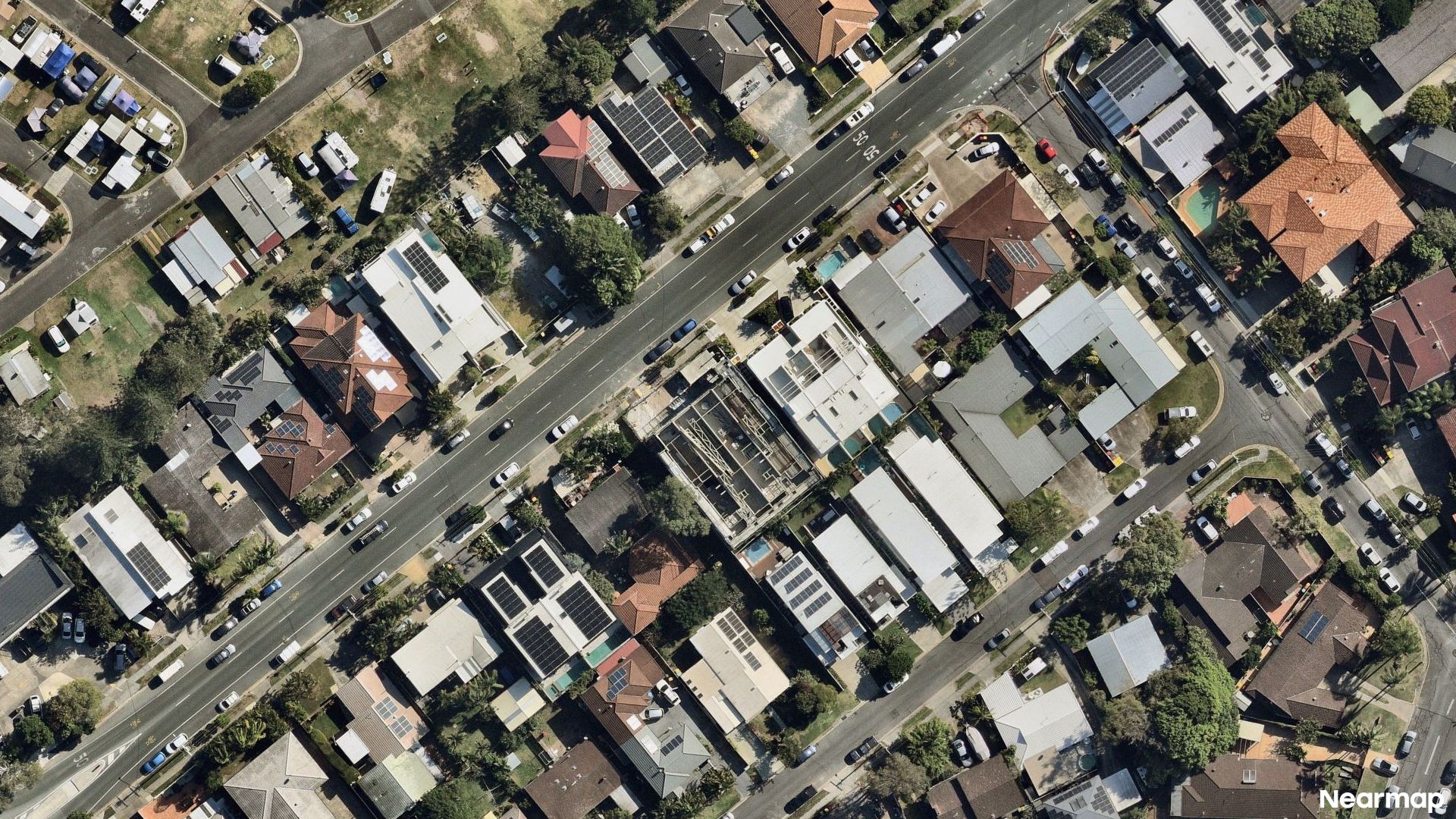 Vertical aerial view