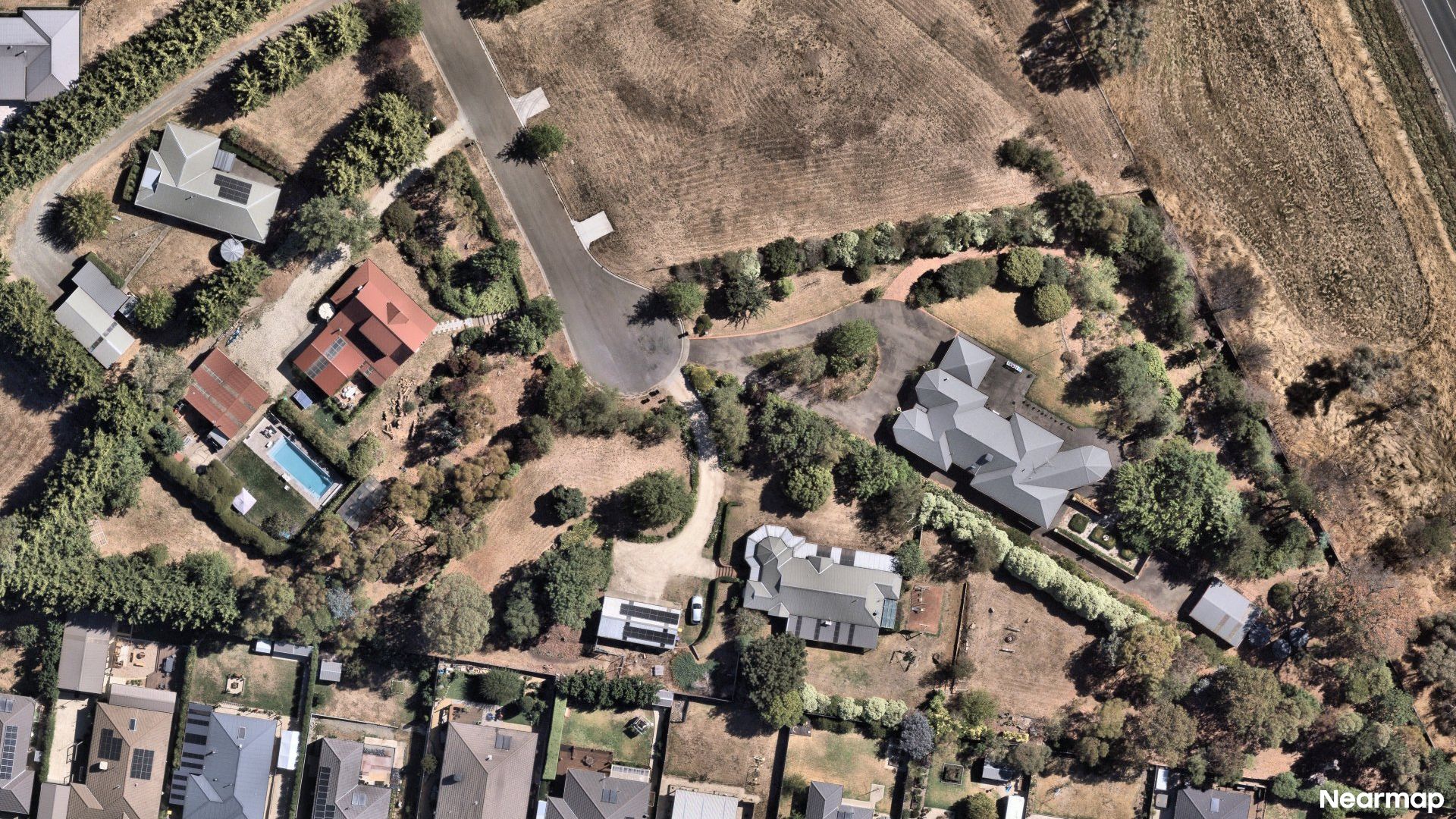 Vertical aerial view