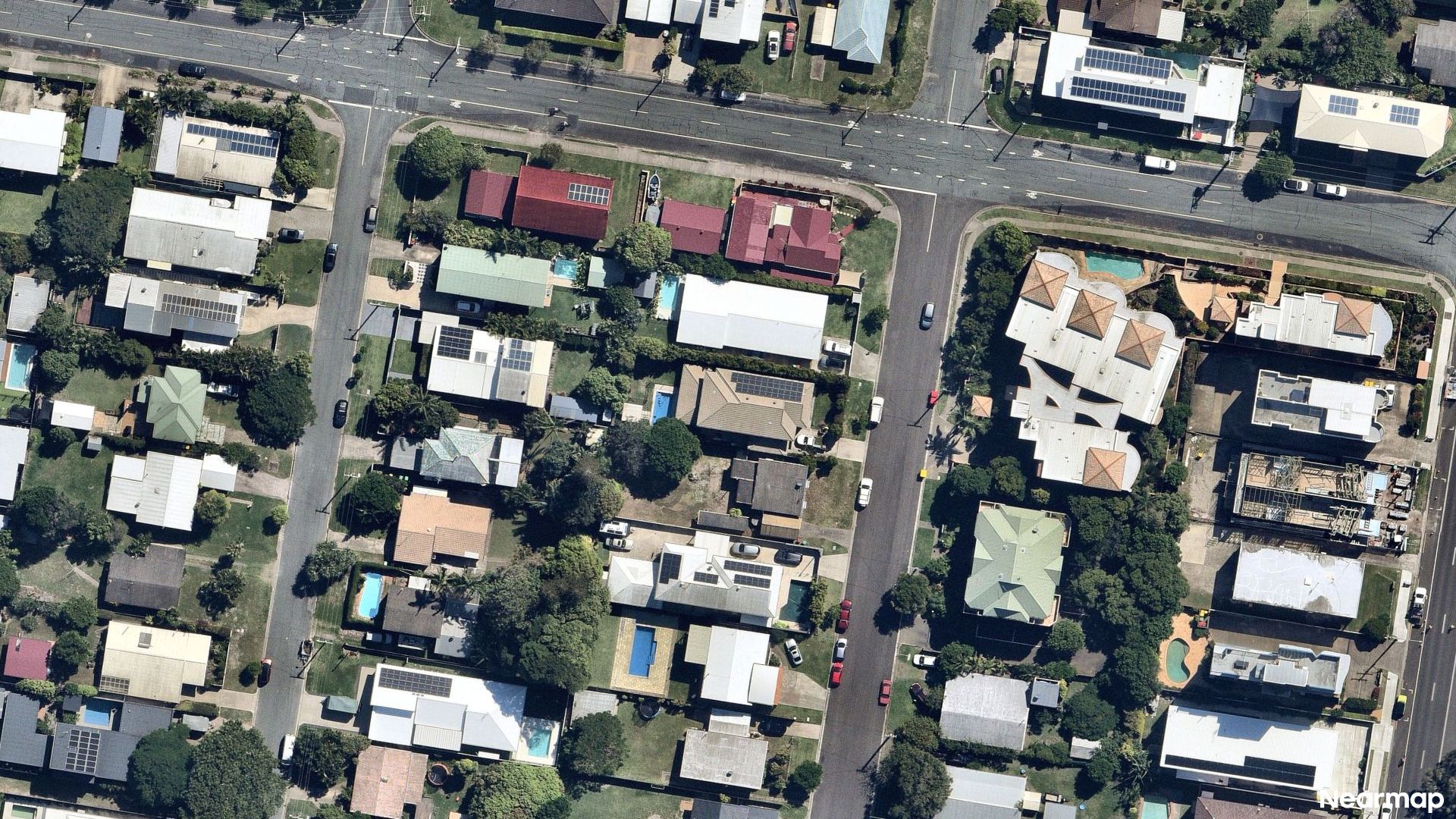 Vertical aerial view