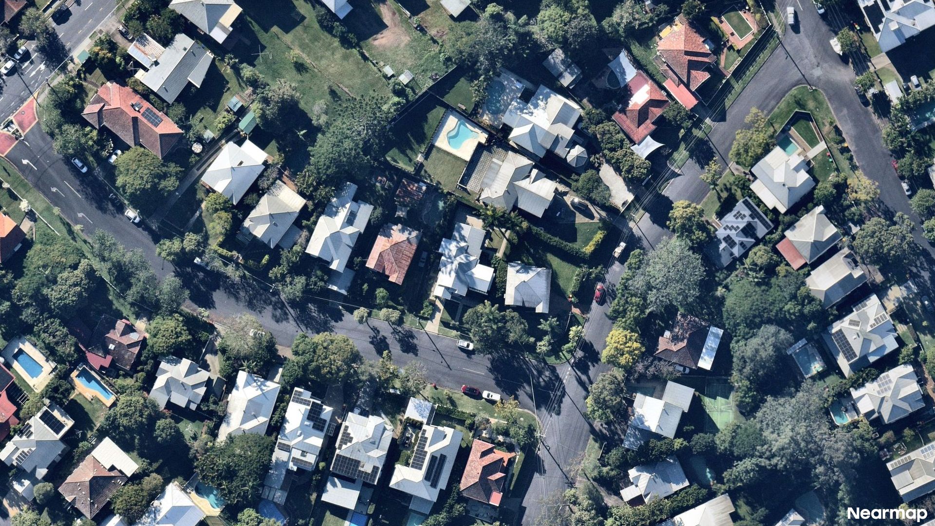 Vertical aerial view