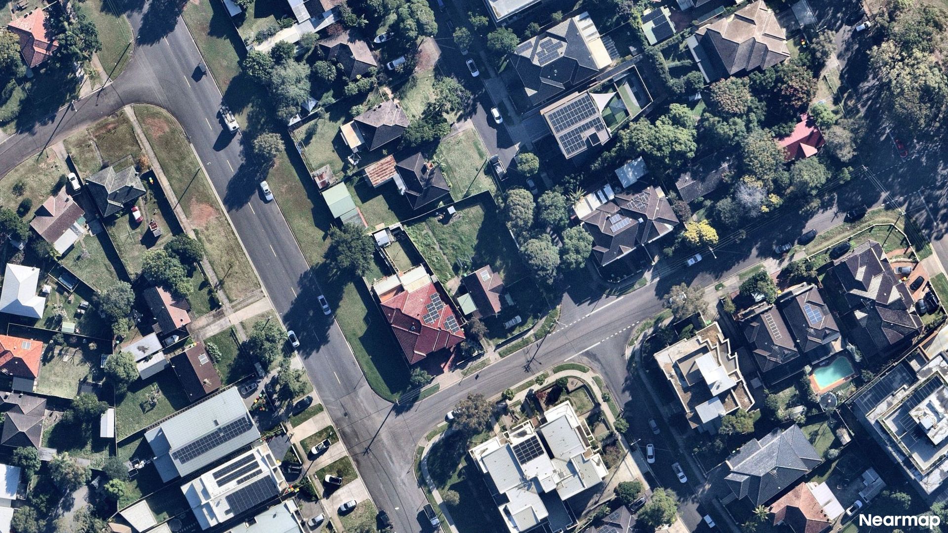 Vertical aerial view