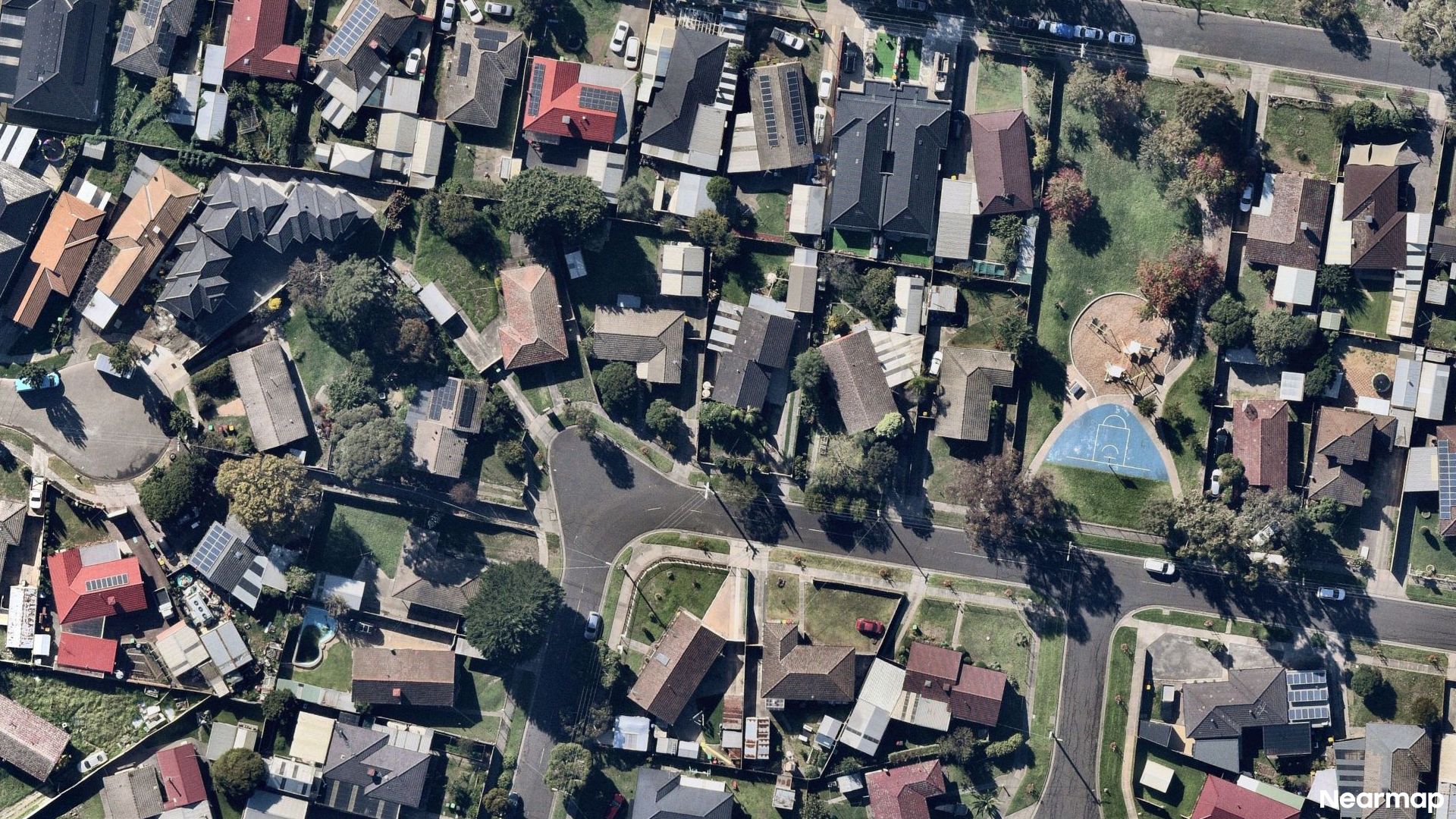 Vertical aerial view