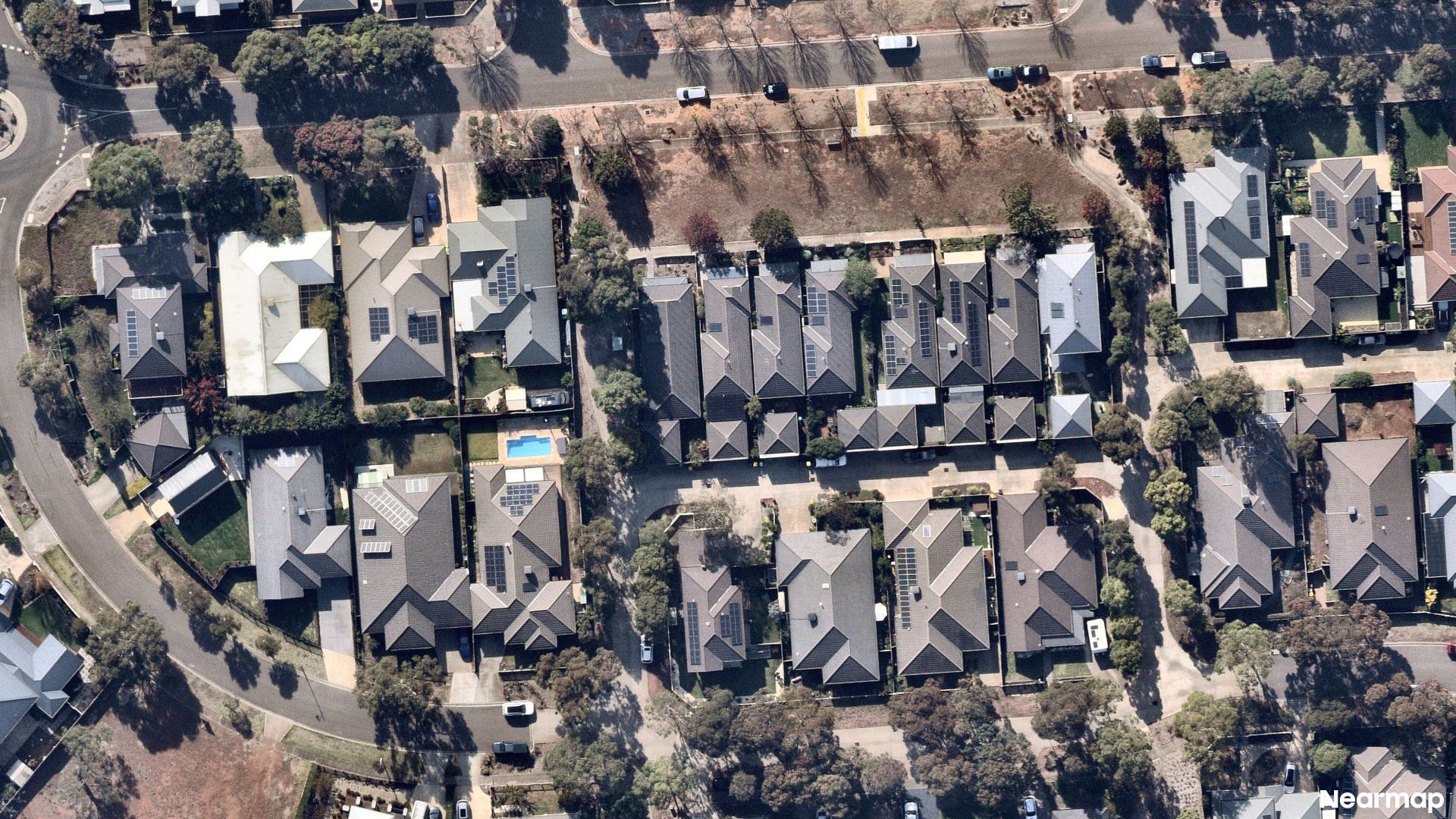 Vertical aerial view