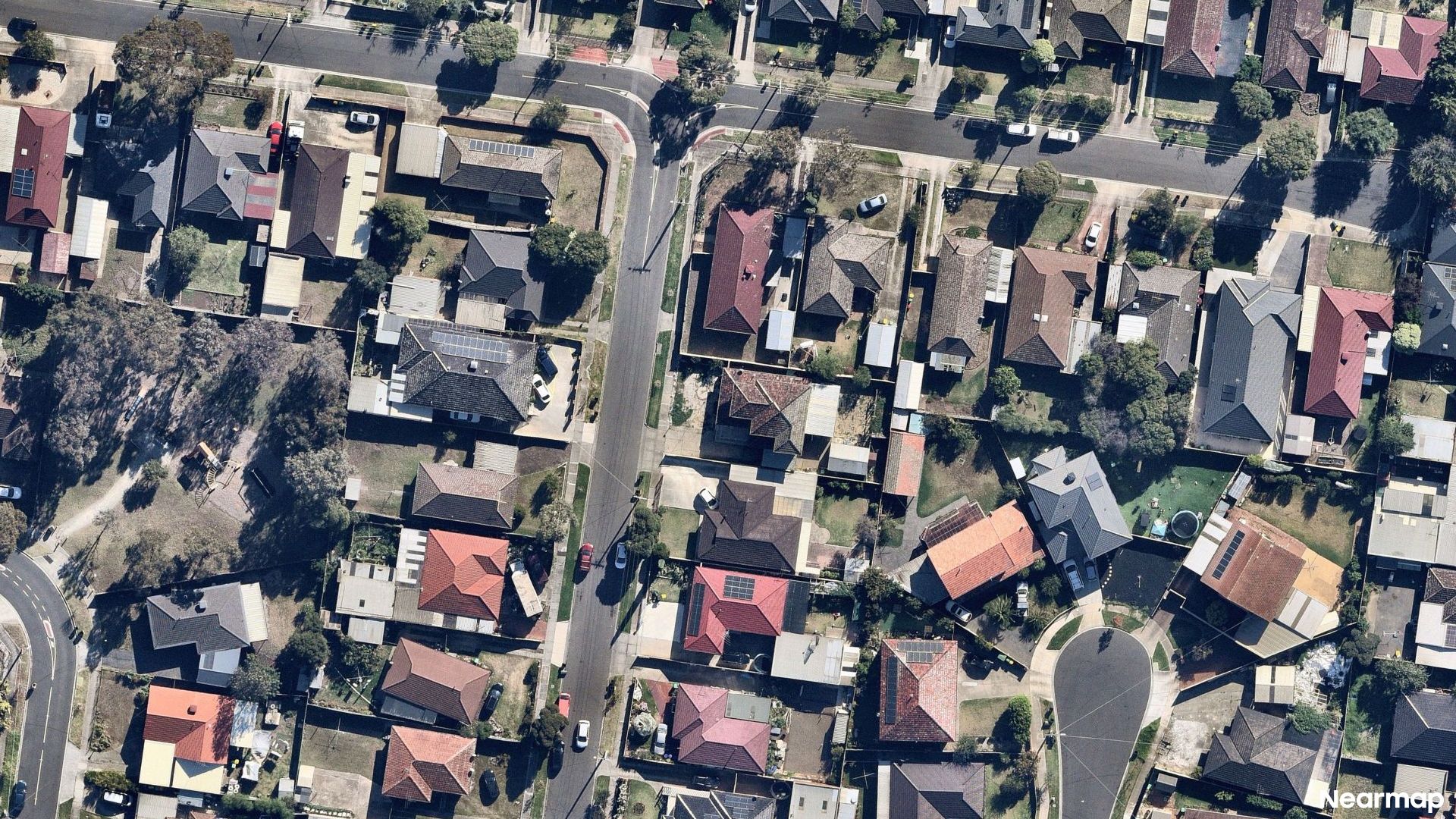 Vertical aerial view
