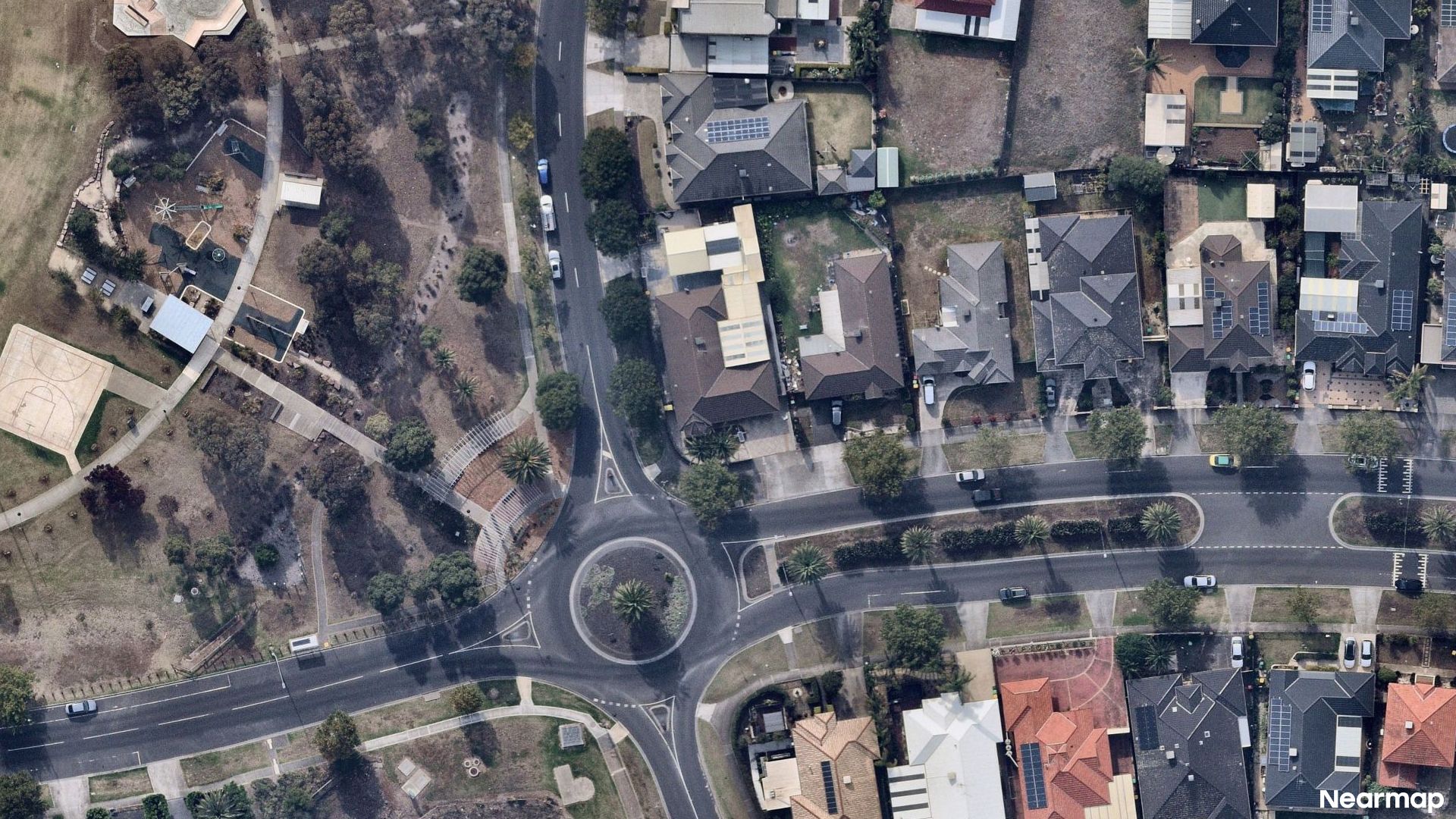 Vertical aerial view