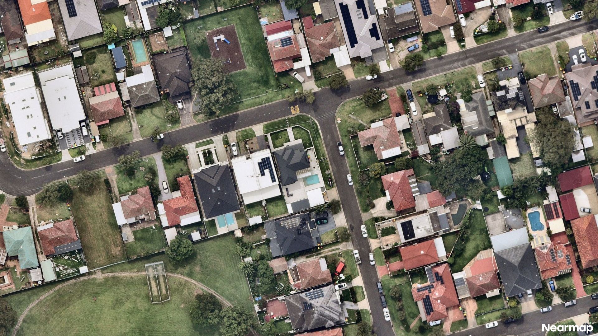 Vertical aerial view