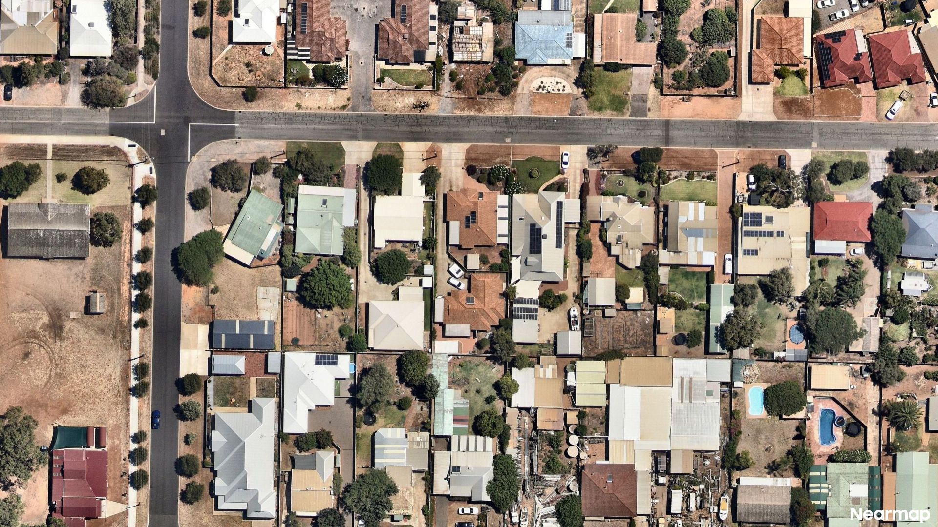 Vertical aerial view