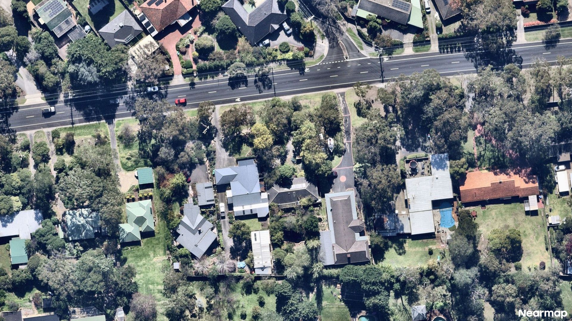 Vertical aerial view