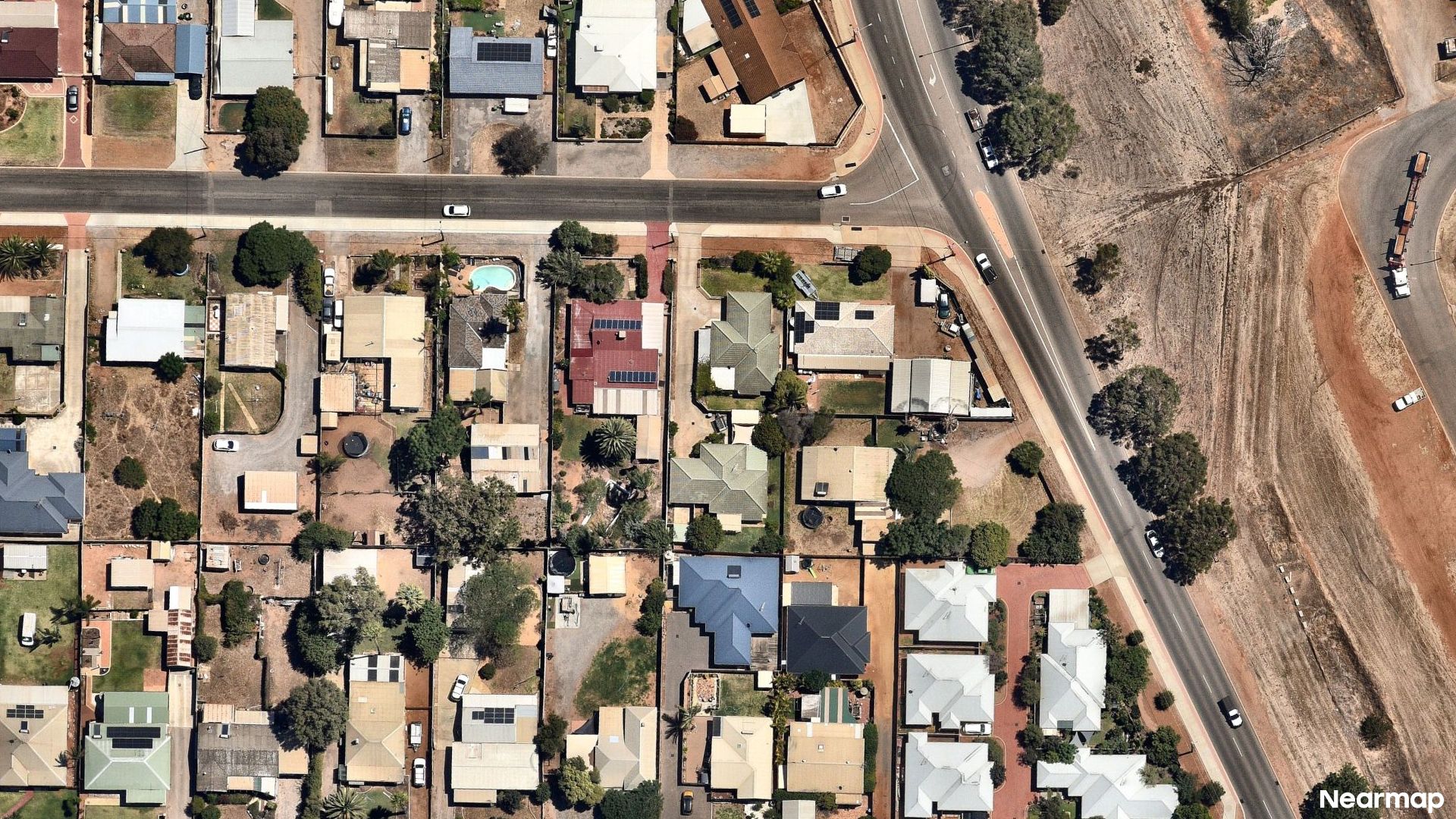 Vertical aerial view