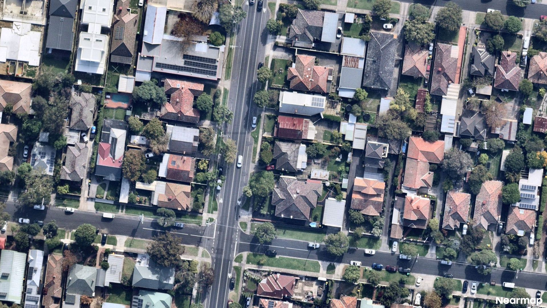 Vertical aerial view