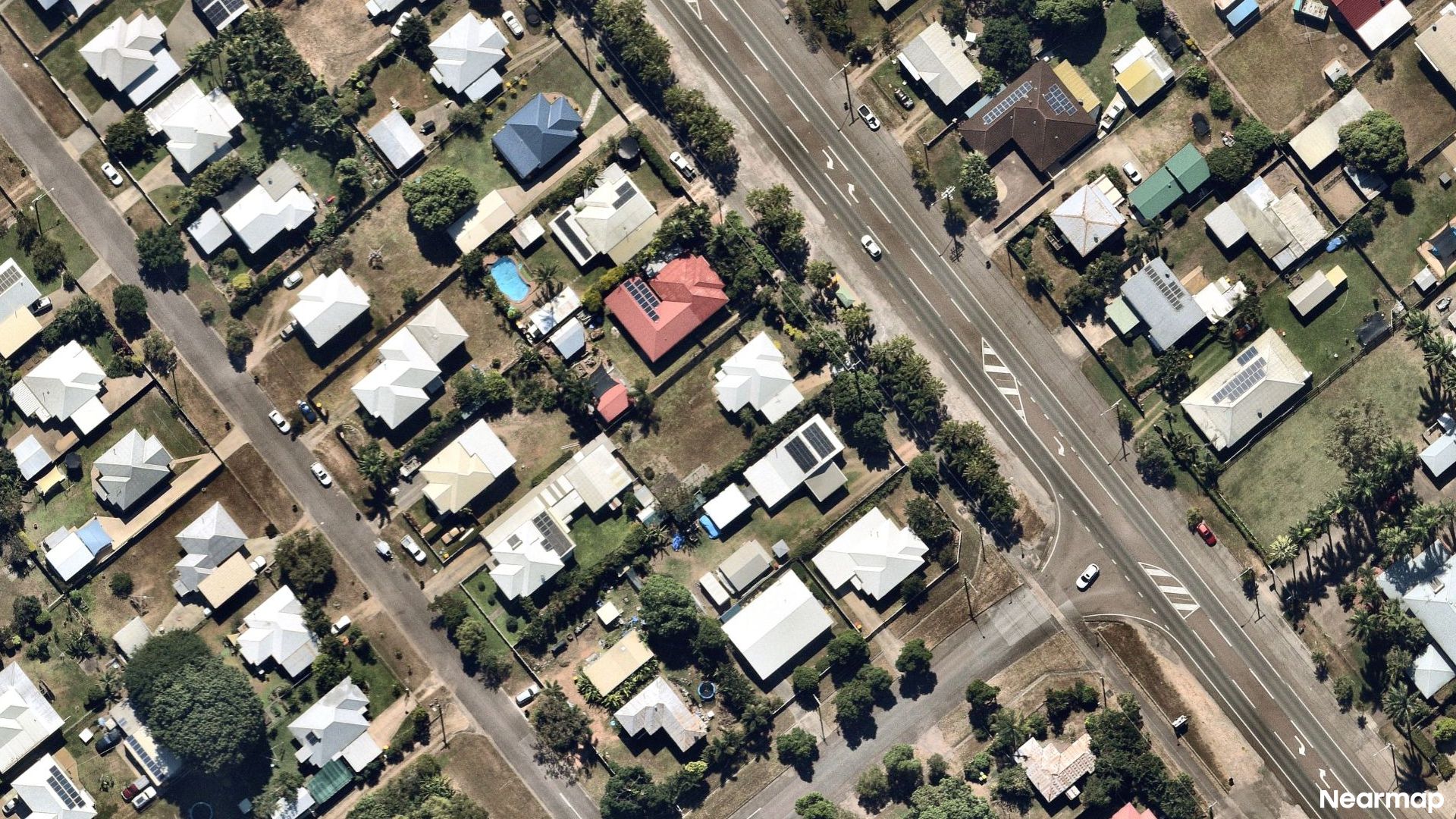 Vertical aerial view