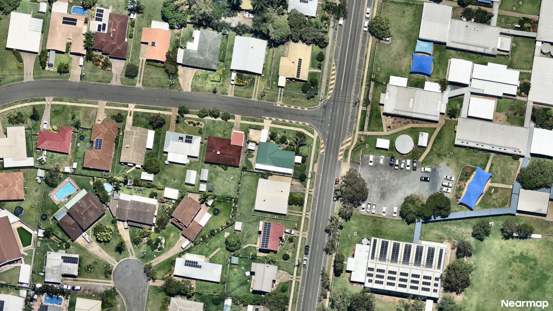 Vertical aerial view