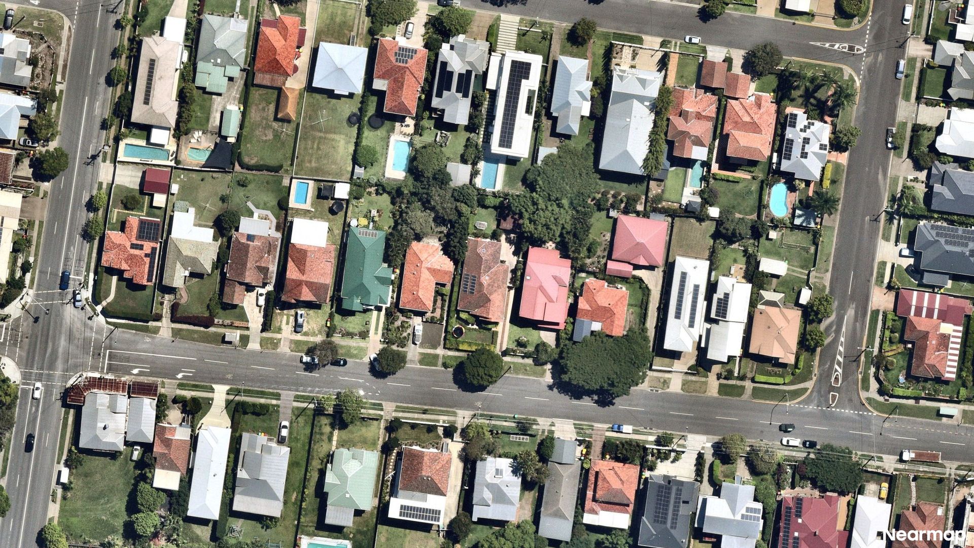 Vertical aerial view