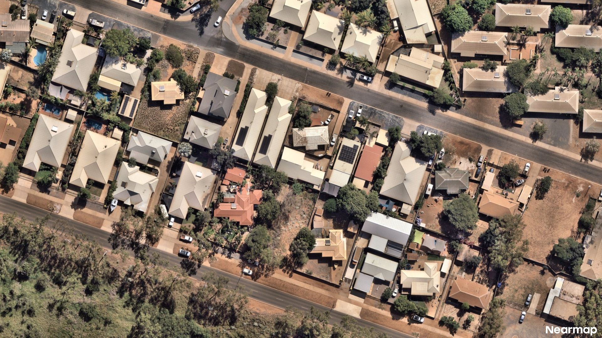 Vertical aerial view