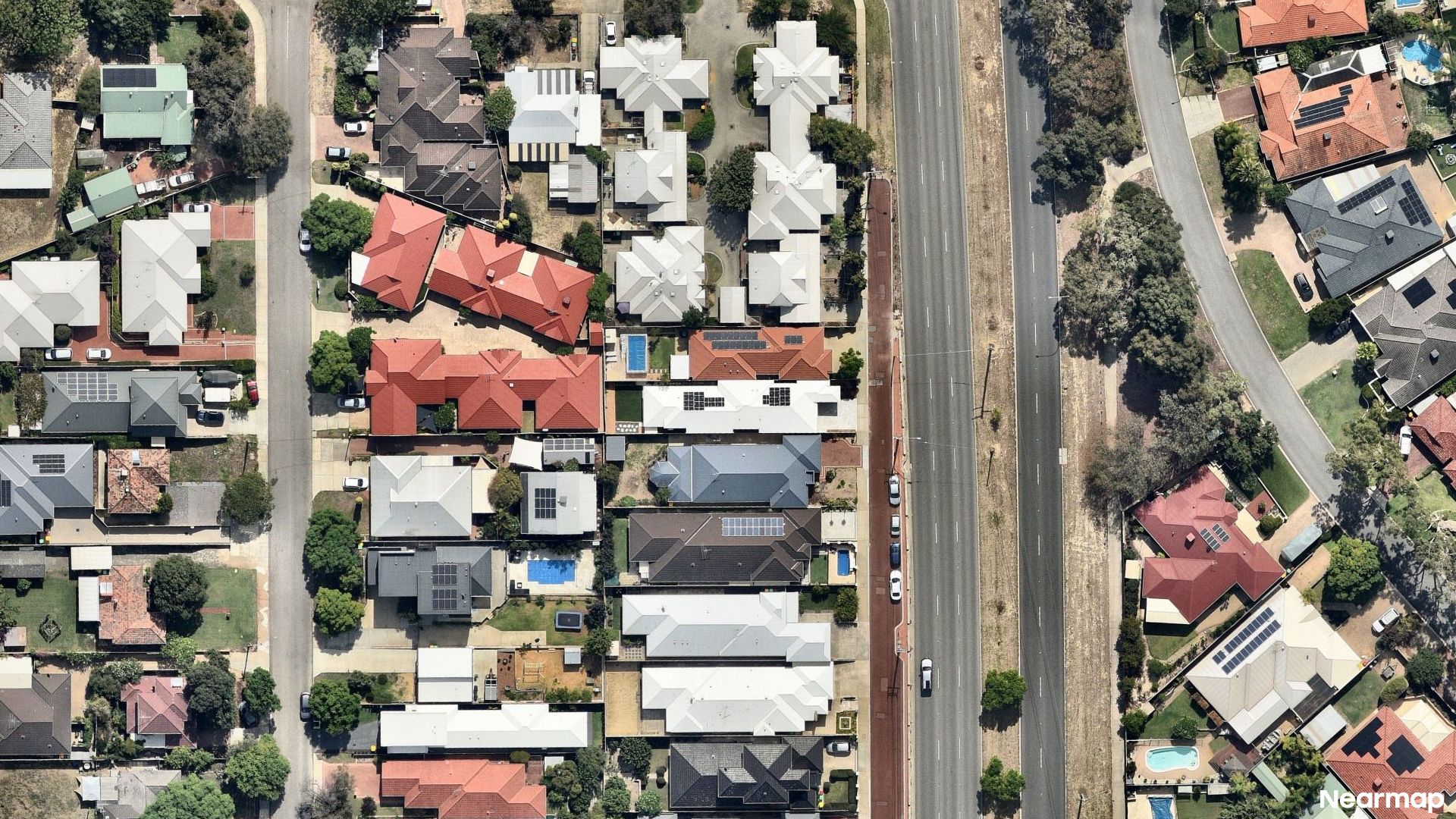 Vertical aerial view