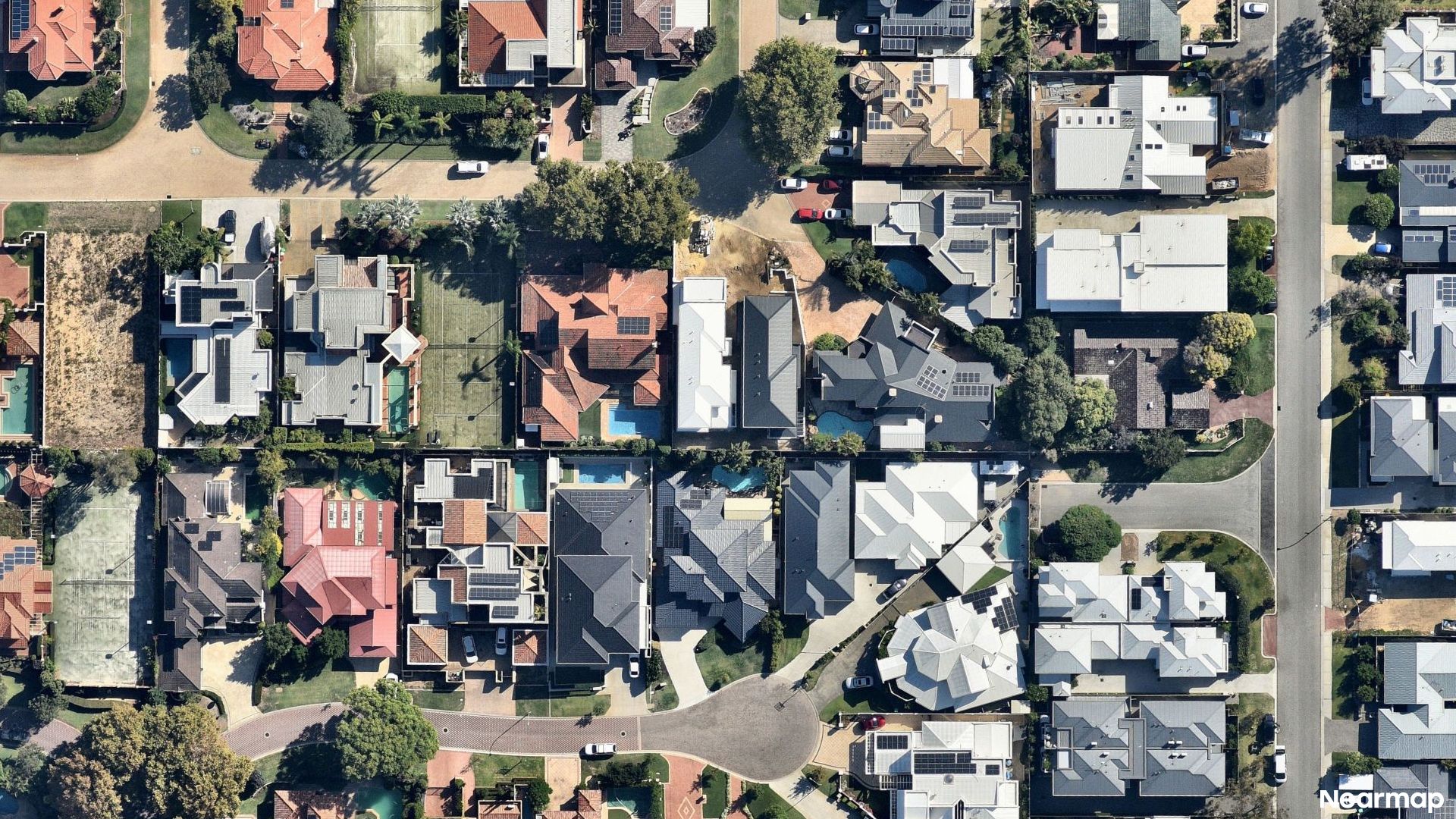 Vertical aerial view