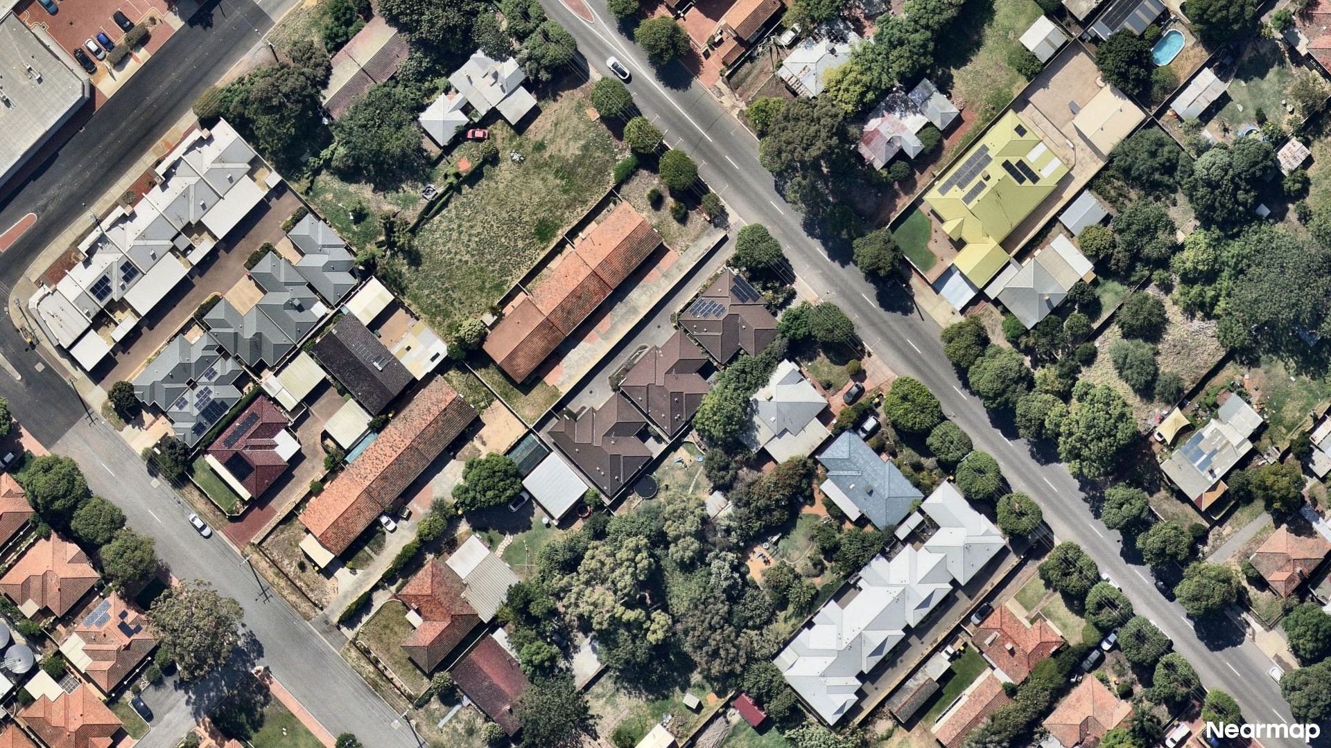 Vertical aerial view