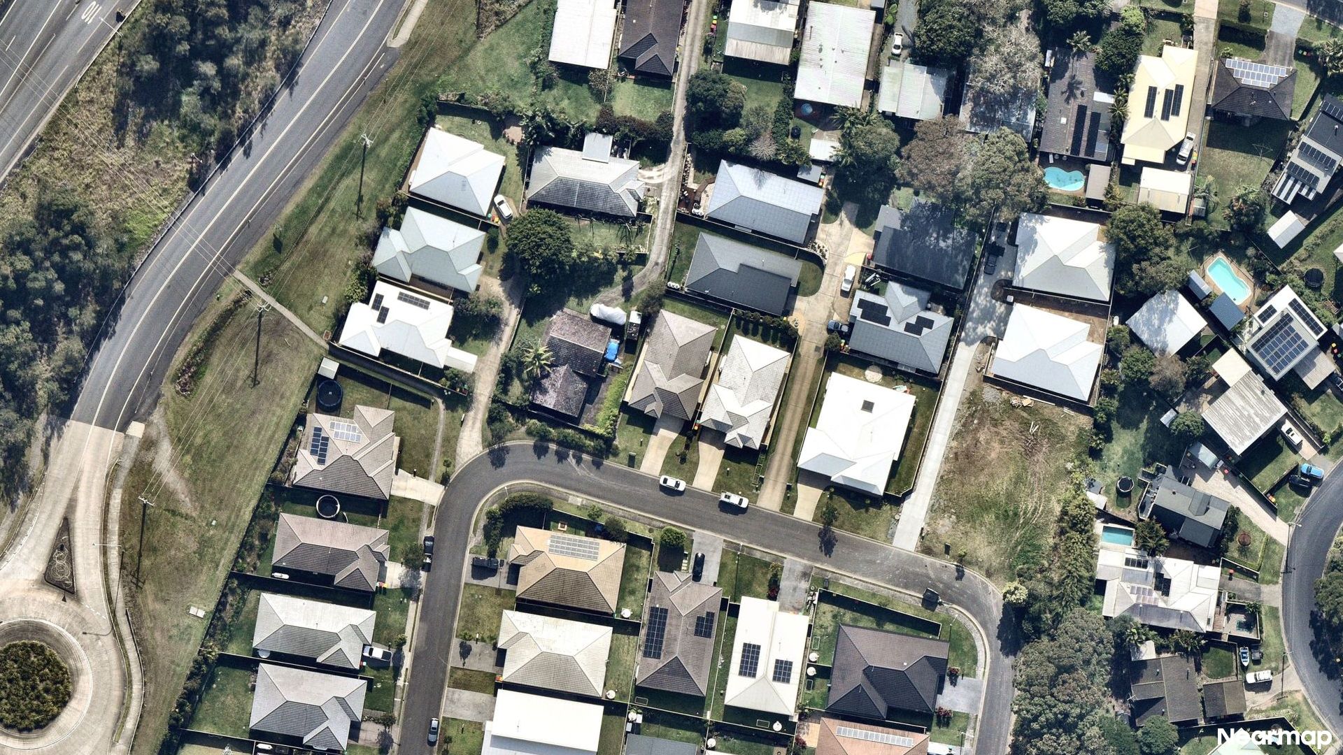Vertical aerial view