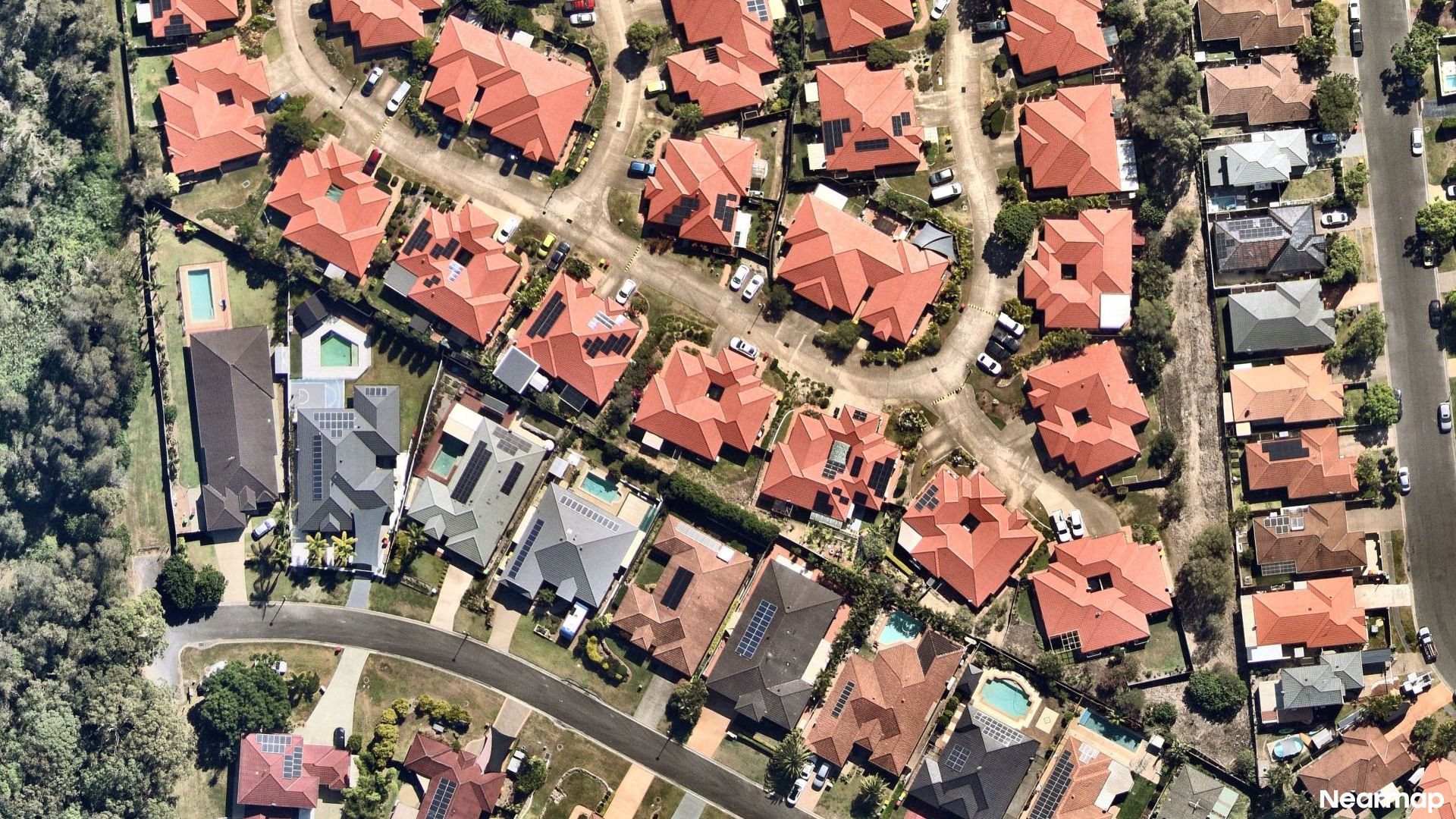 Vertical aerial view