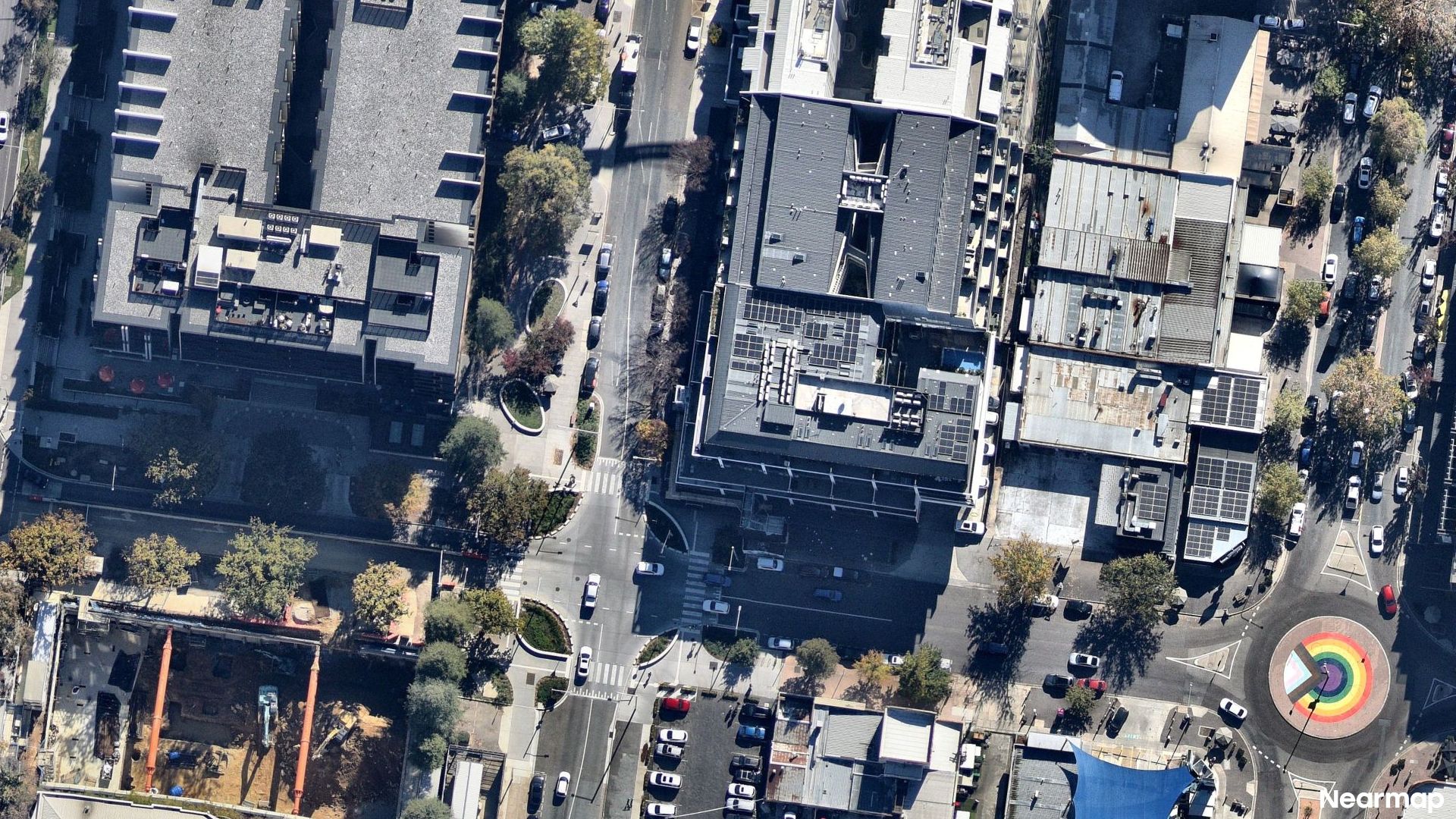 Vertical aerial view