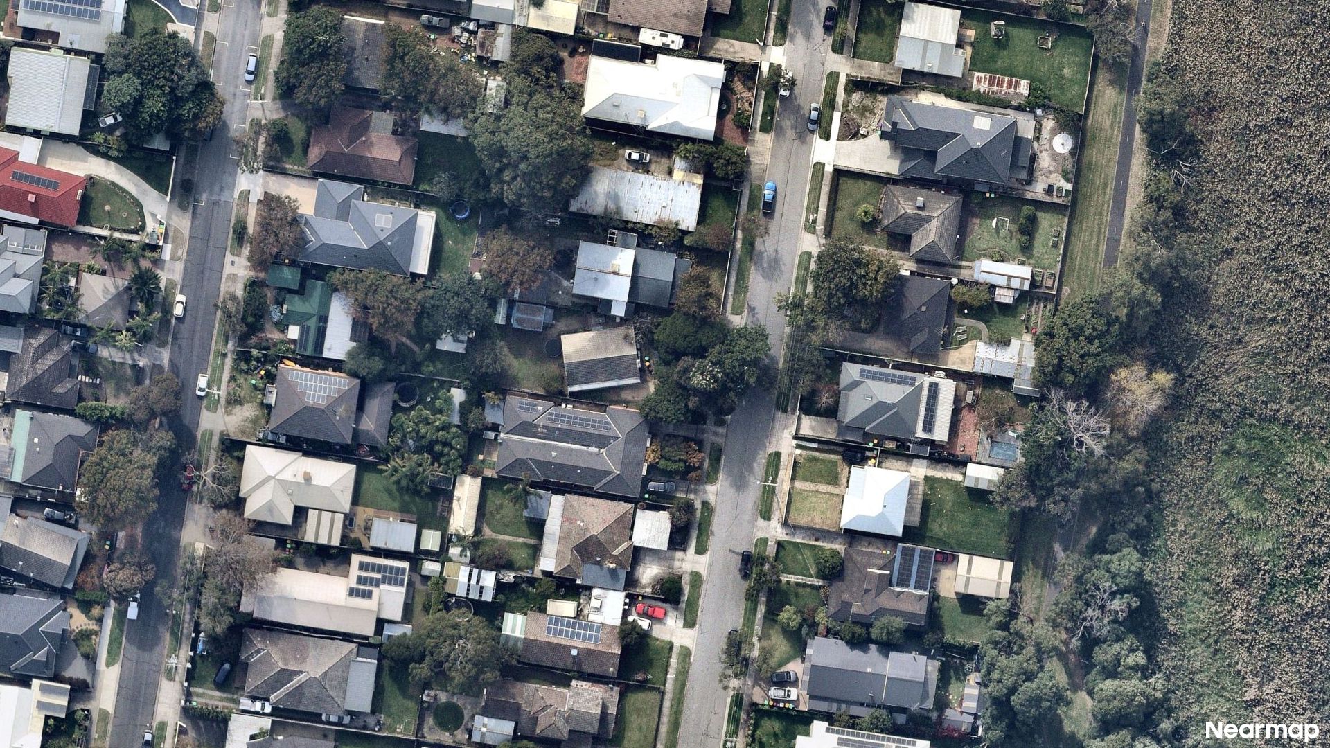 Vertical aerial view