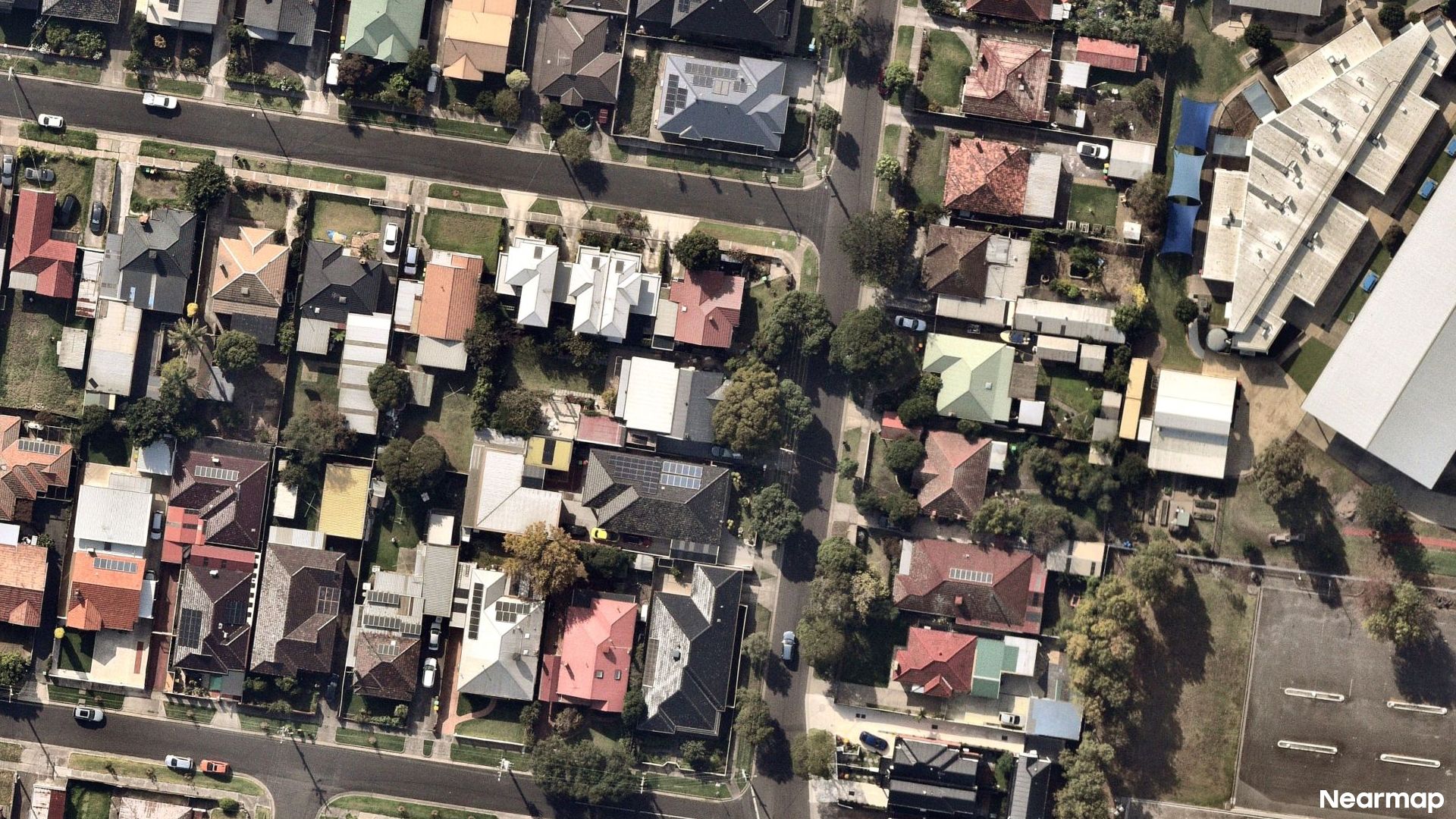 Vertical aerial view