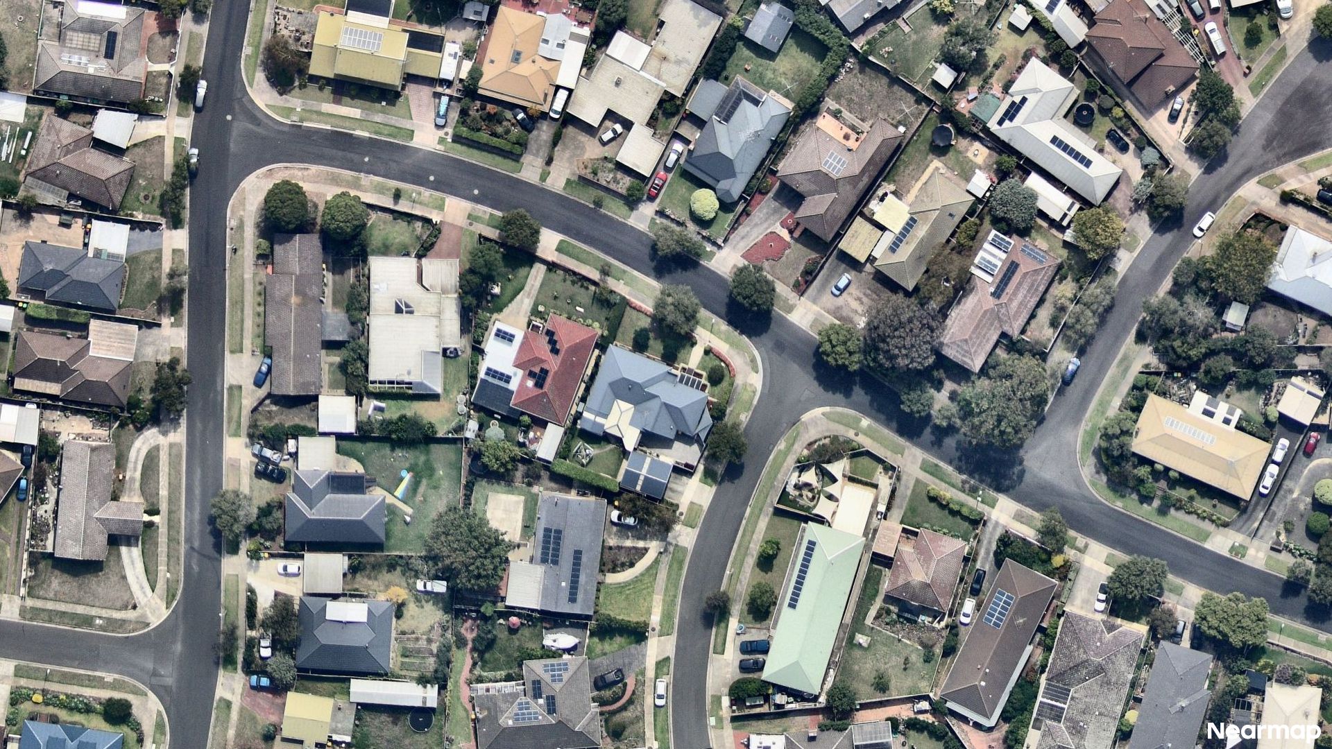 Vertical aerial view