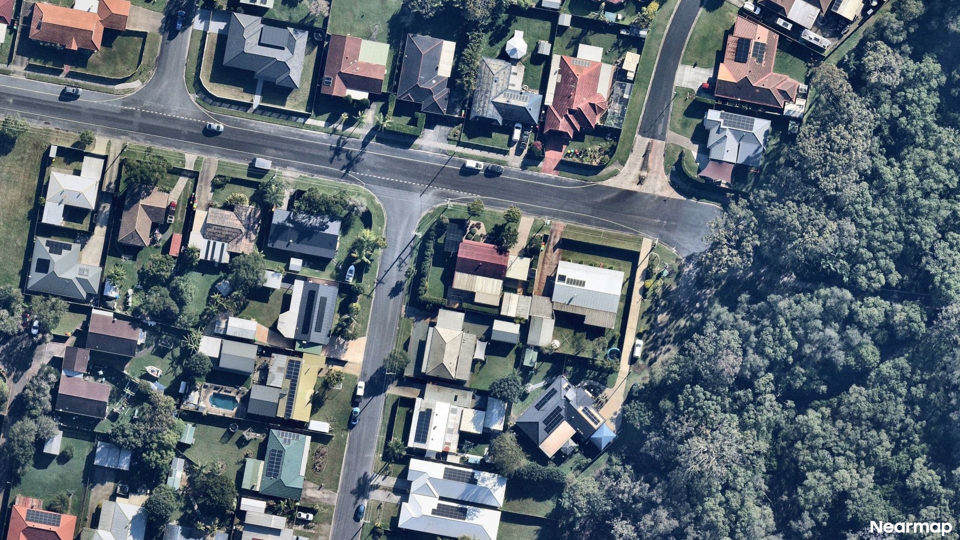 Vertical aerial view