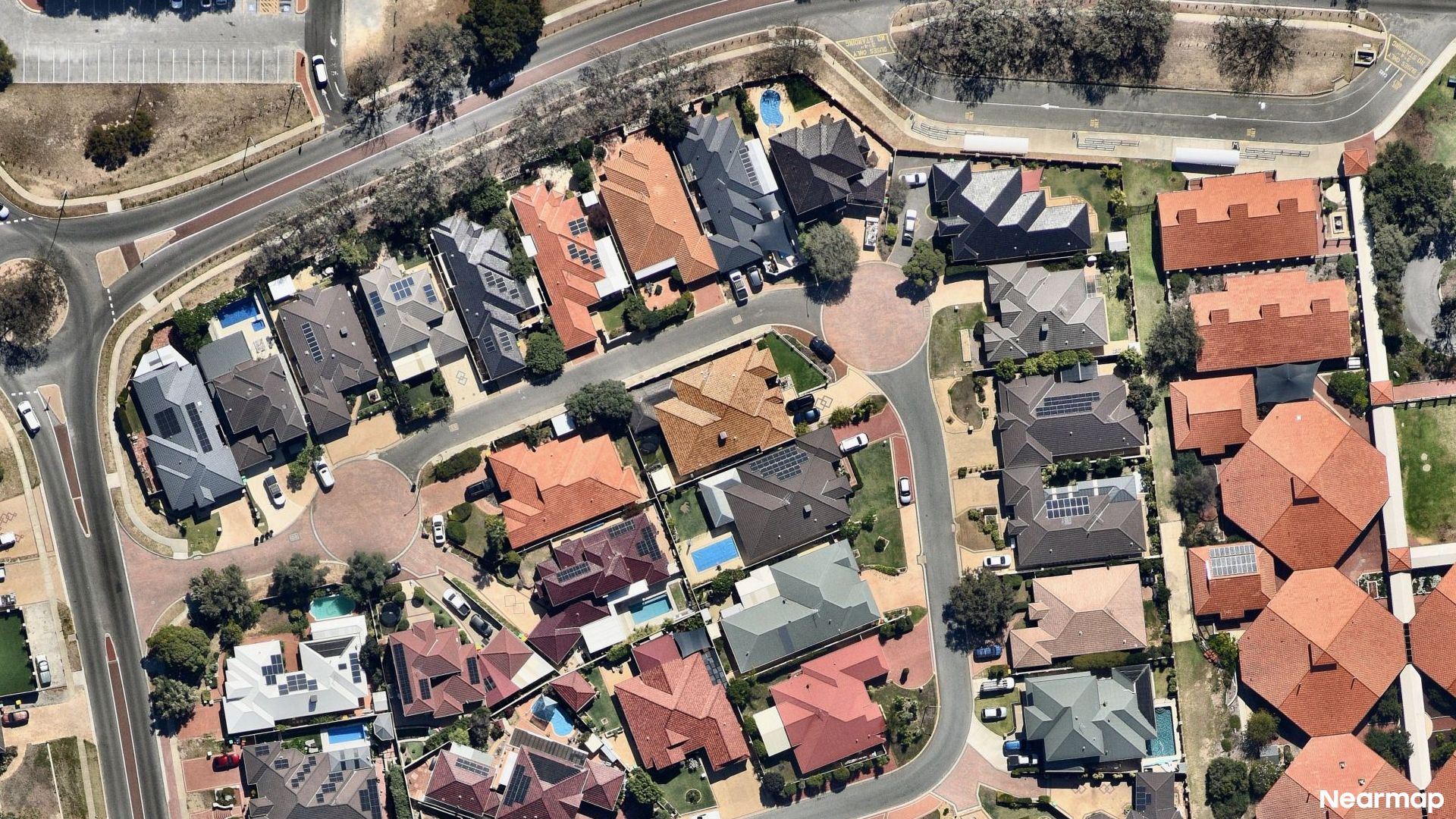 Vertical aerial view