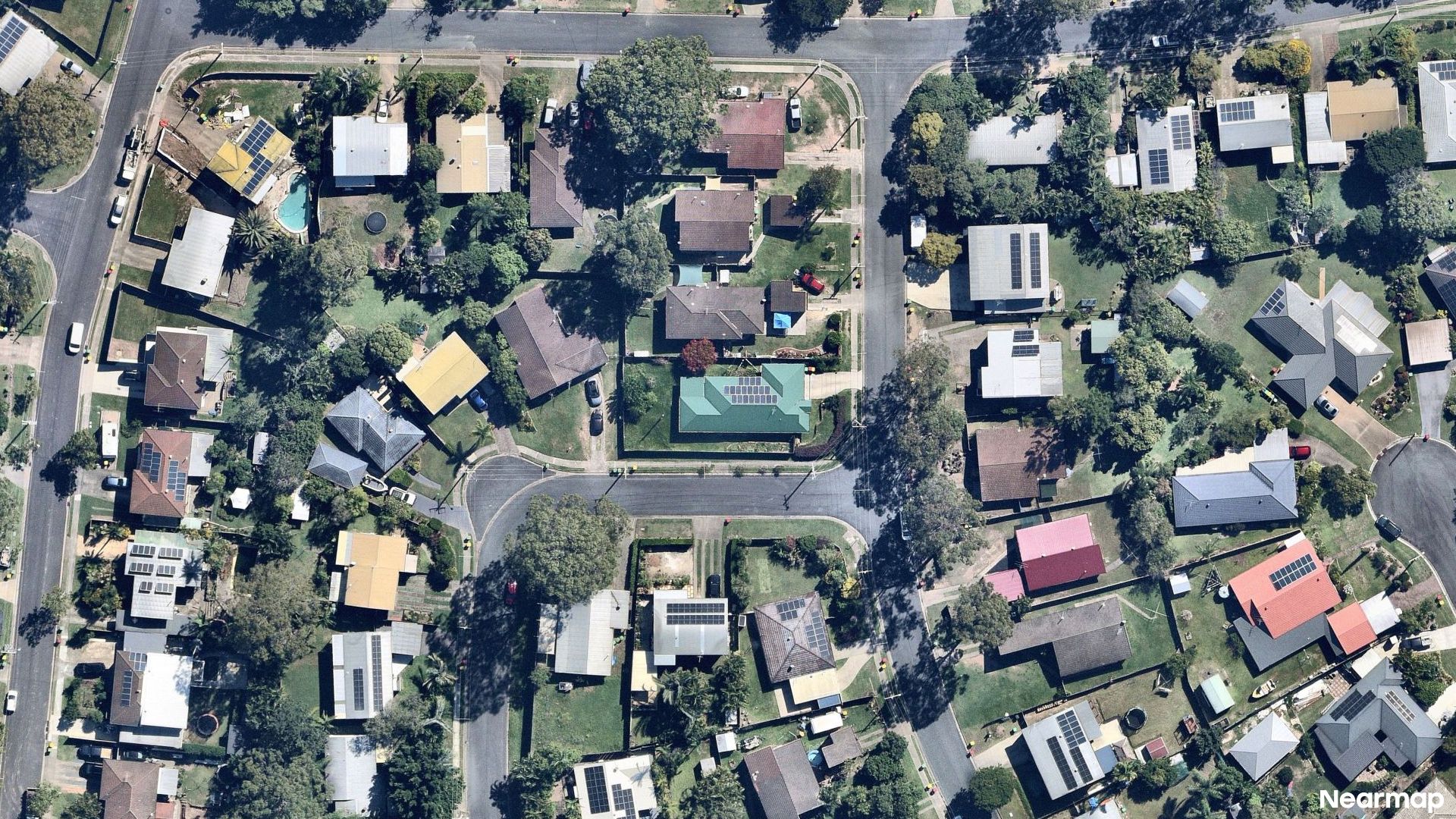 Vertical aerial view