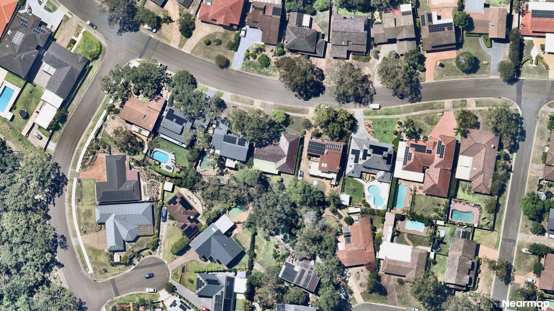 Vertical aerial view