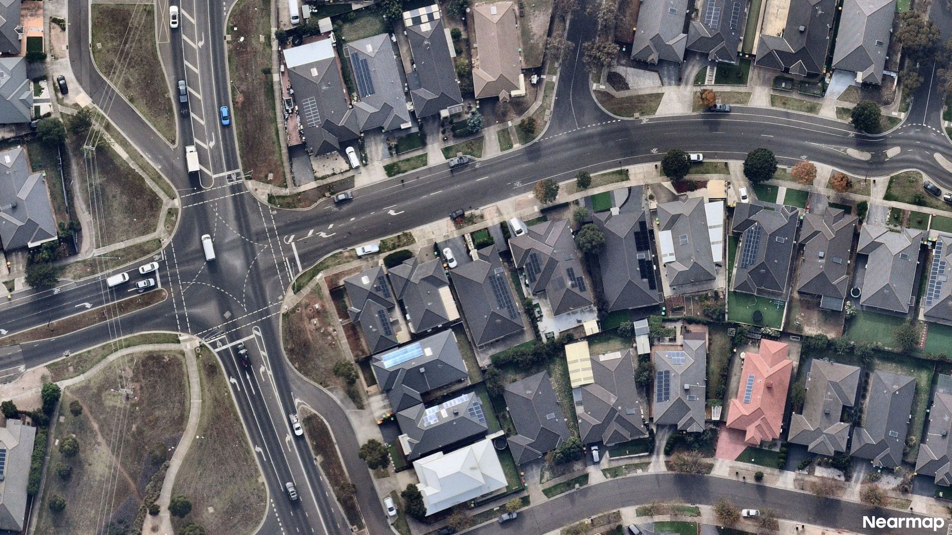 Vertical aerial view