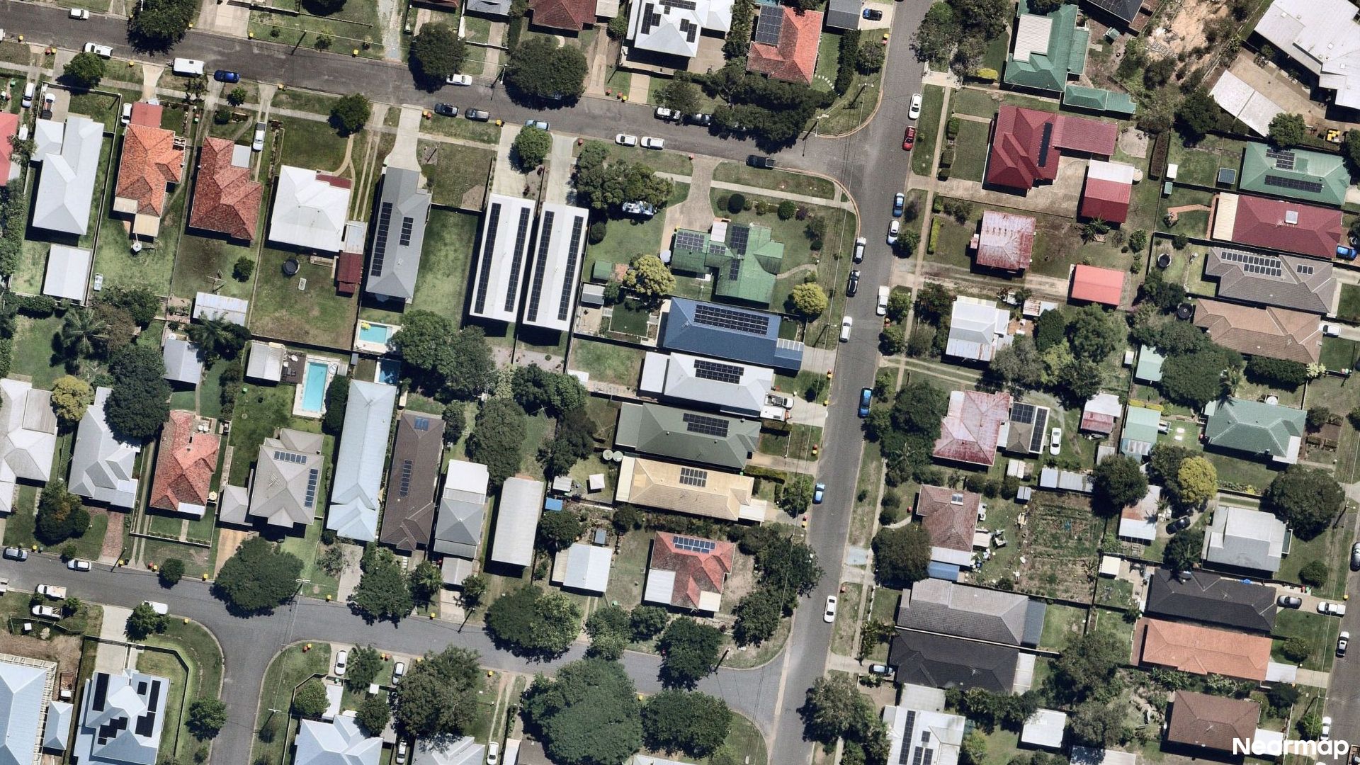 Vertical aerial view