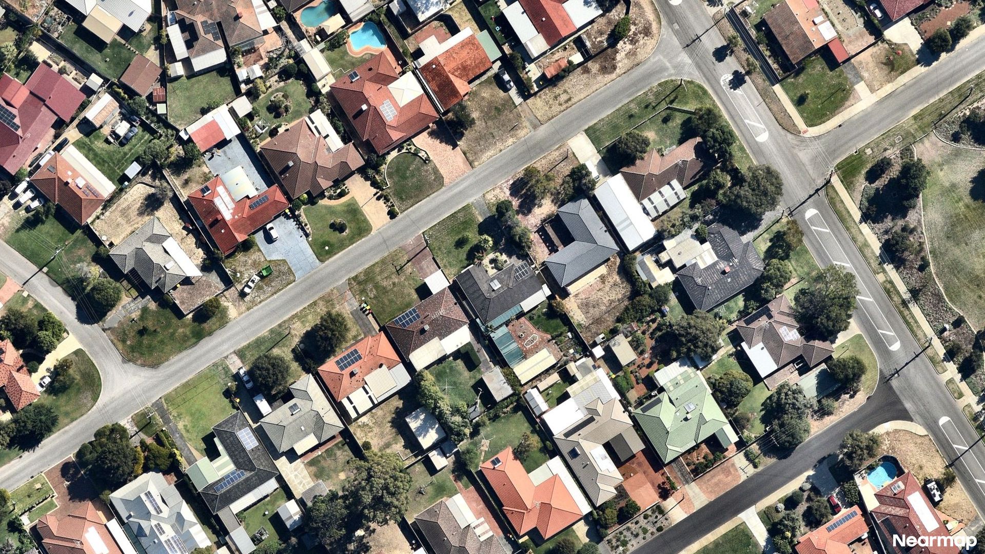 Vertical aerial view