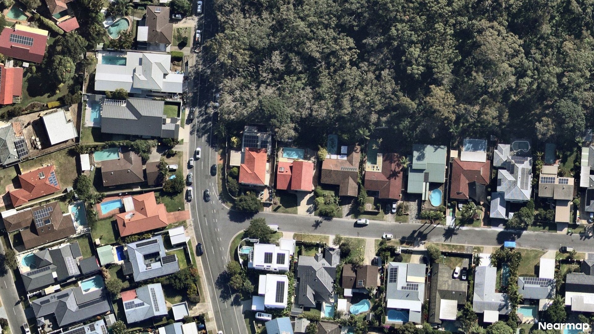 Vertical aerial view