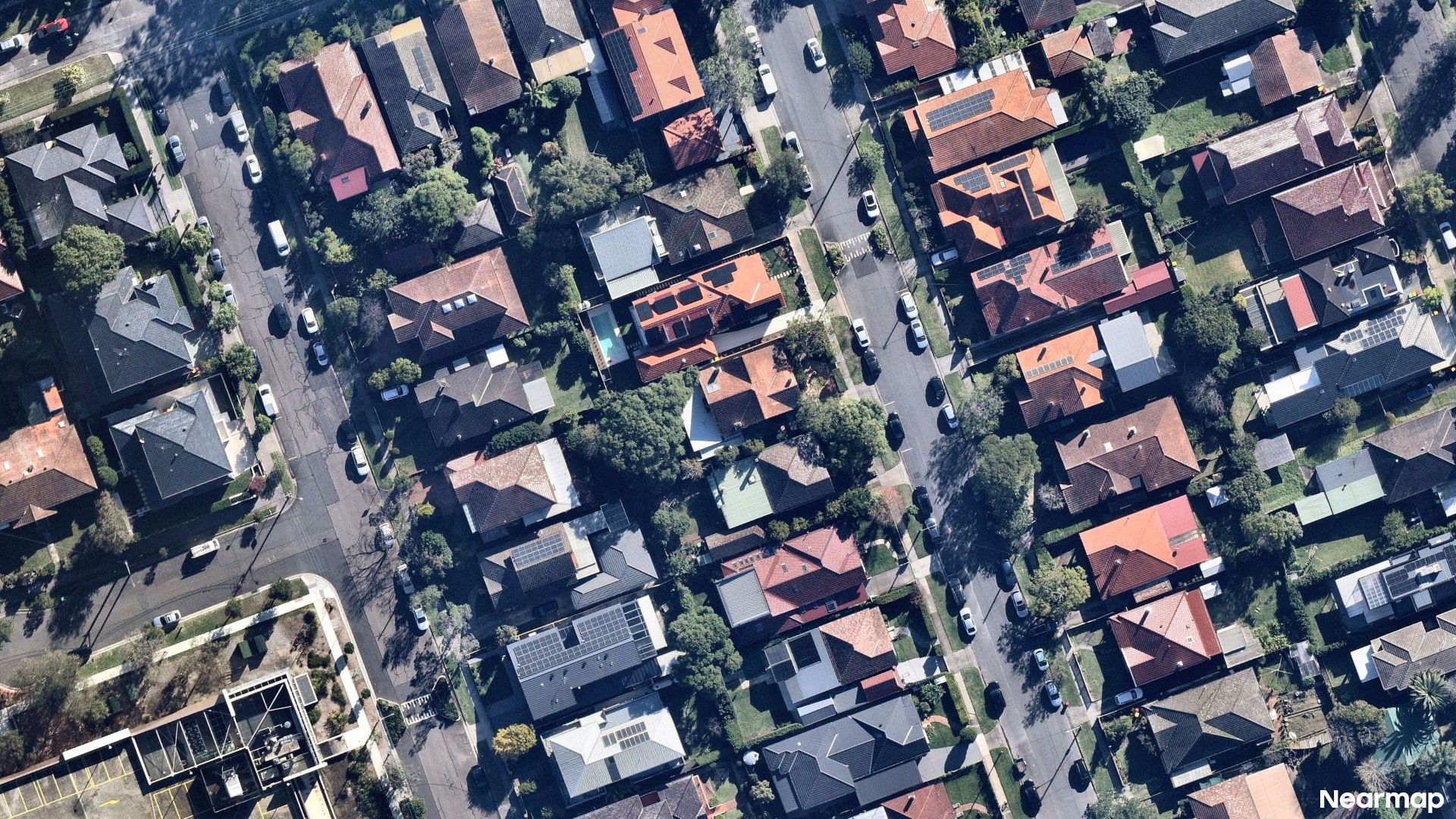 Vertical aerial view