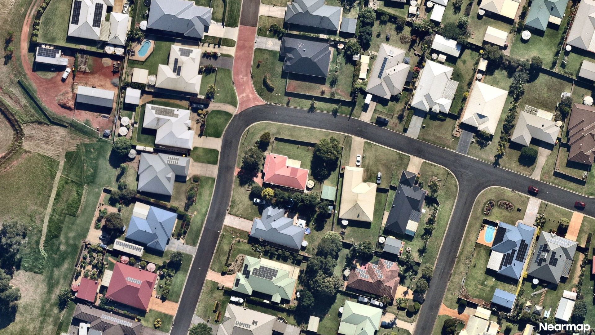 Vertical aerial view