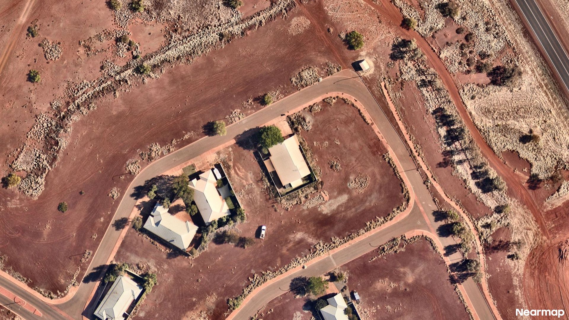 Vertical aerial view