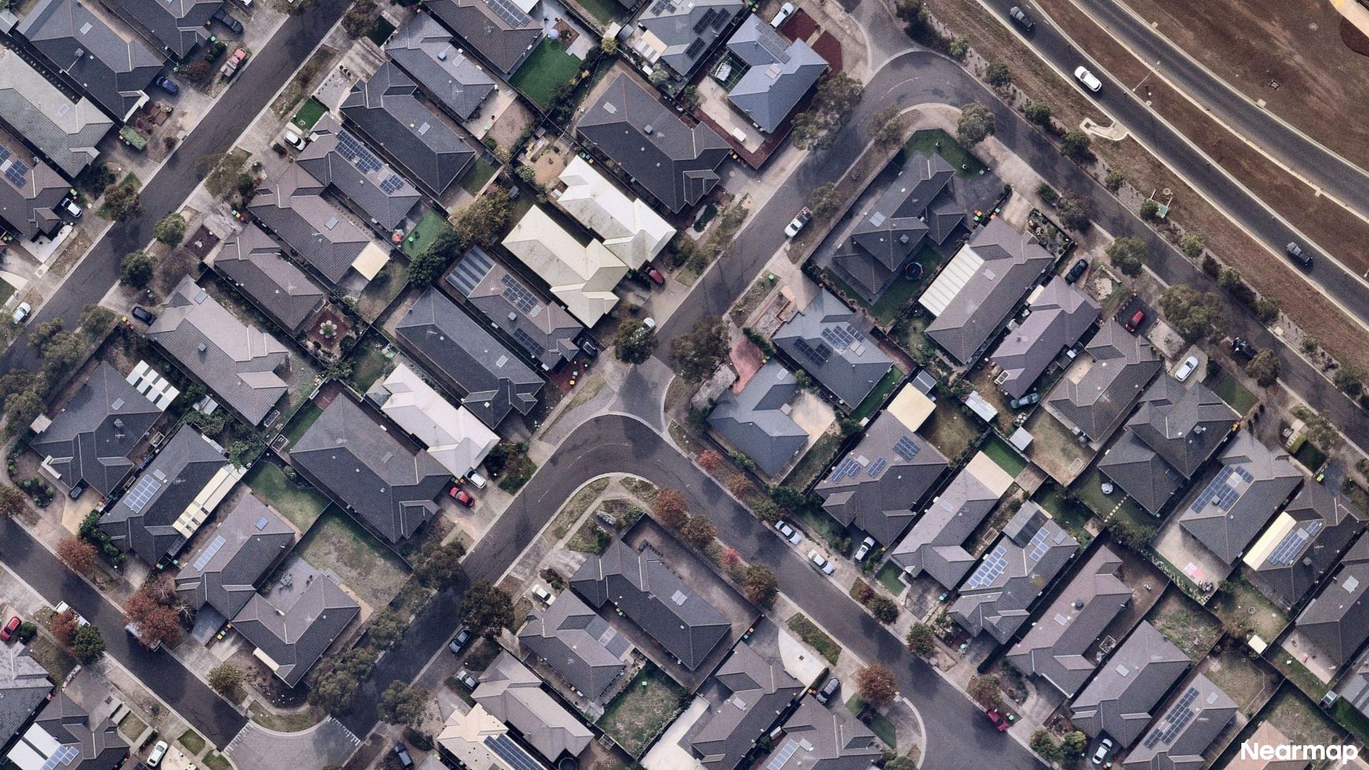 Vertical aerial view