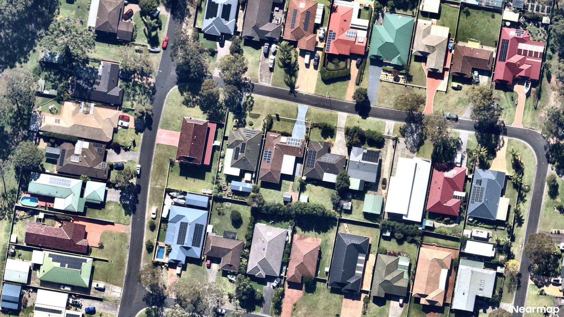 Vertical aerial view