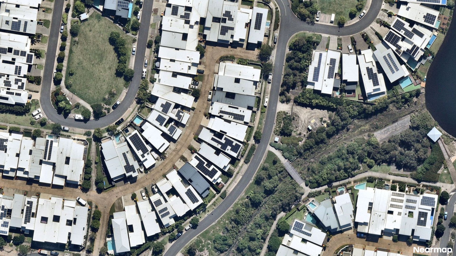 Vertical aerial view