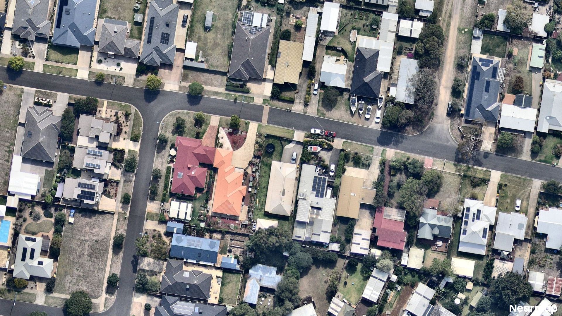 Vertical aerial view