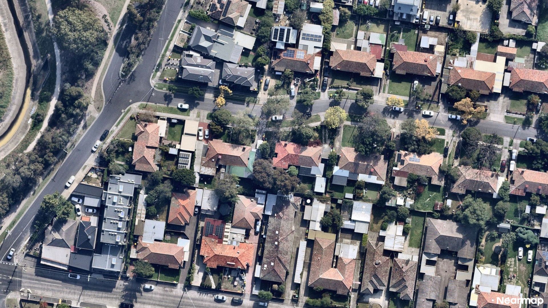 Vertical aerial view