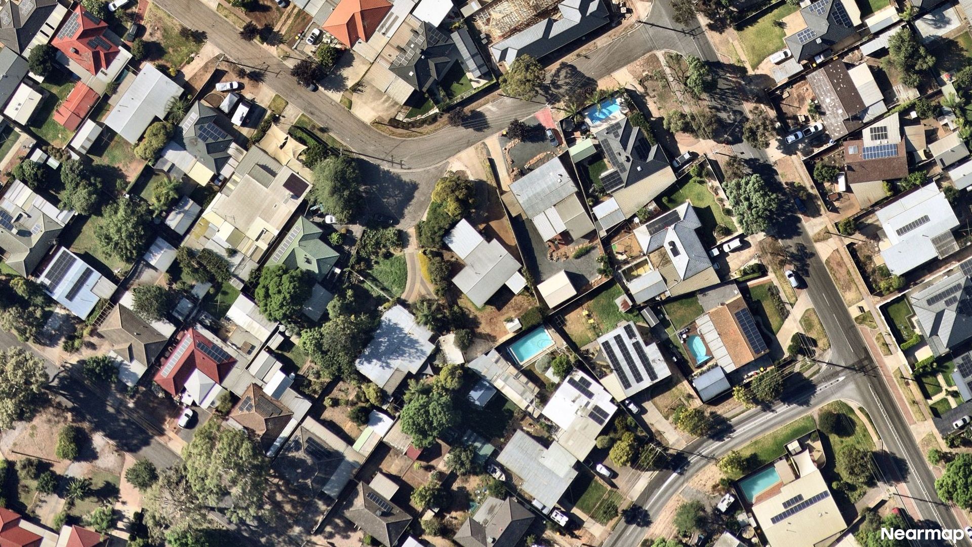 Vertical aerial view