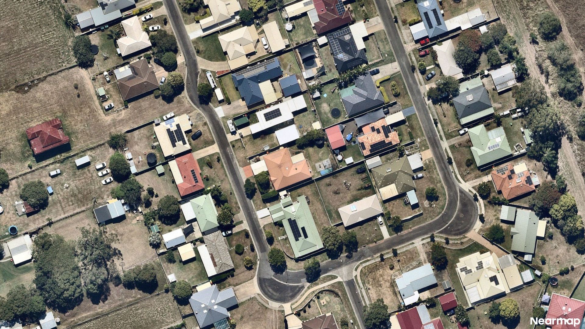 Vertical aerial view