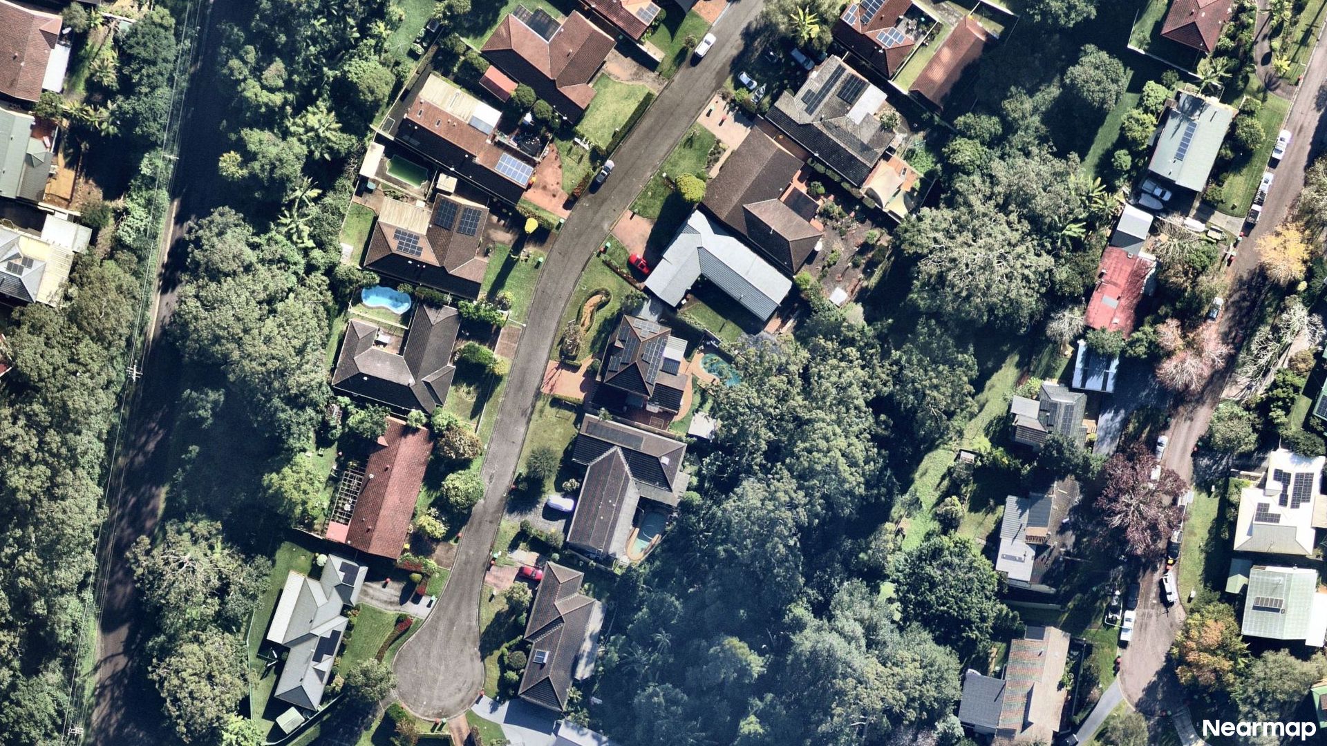 Vertical aerial view