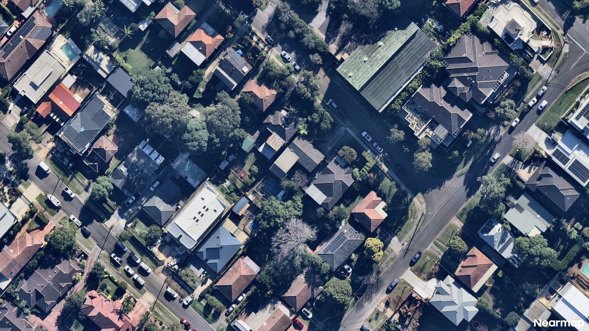 Vertical aerial view