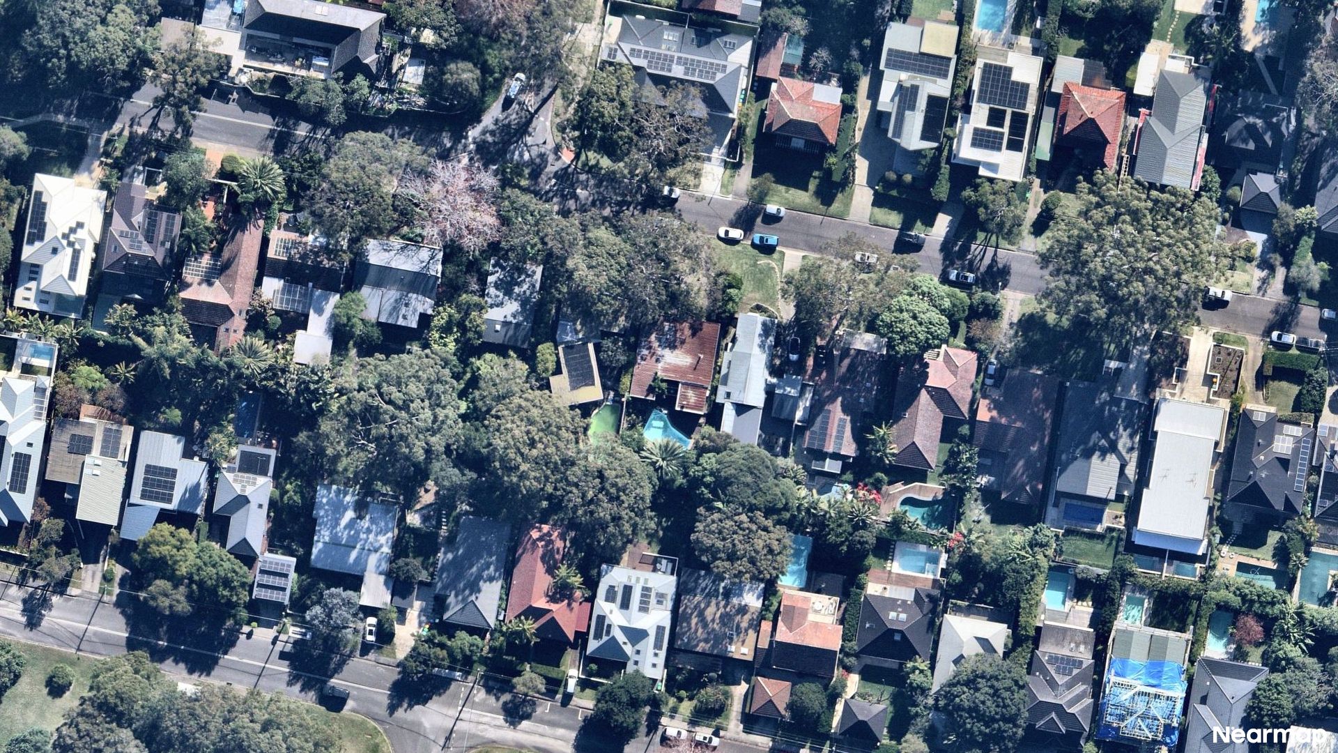 Vertical aerial view