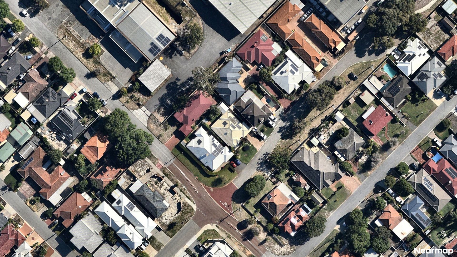 Vertical aerial view
